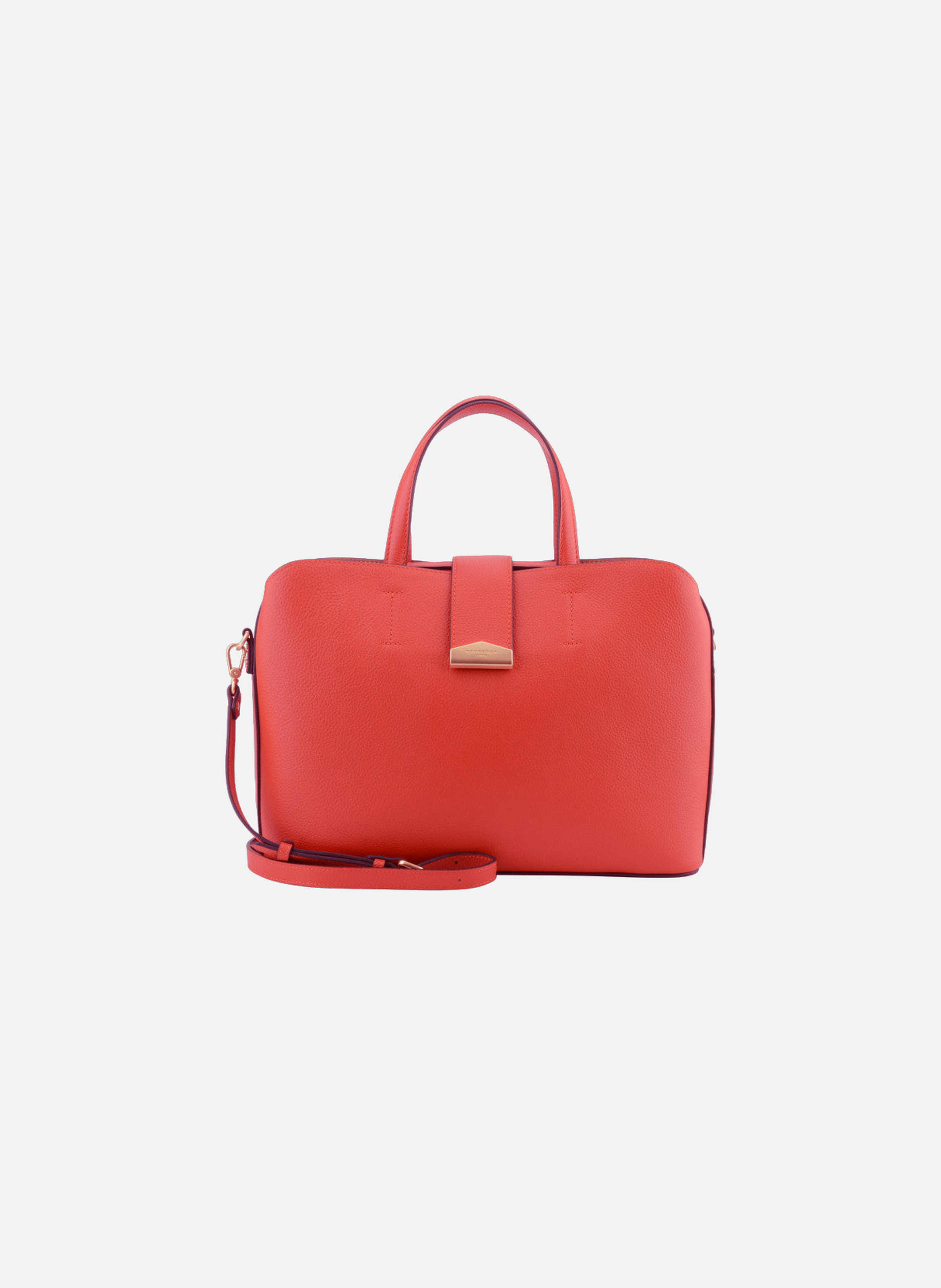 Cavalcade | sac à main mm en cuir de vachette POURCHET Rouge