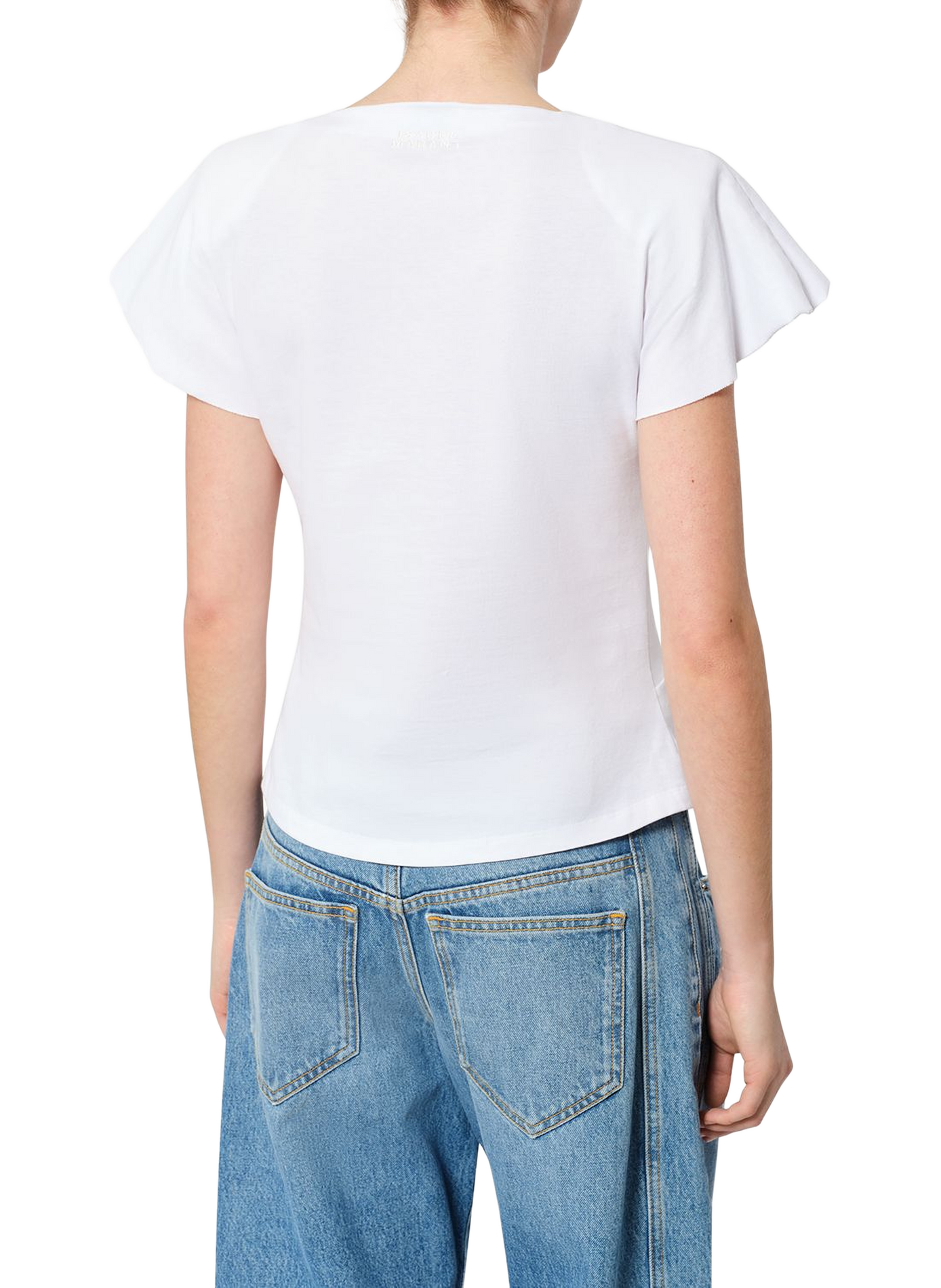 T-Shirt Zelitos mit Schulterklappen aus Baumwolle ISABEL MARANT Weiss