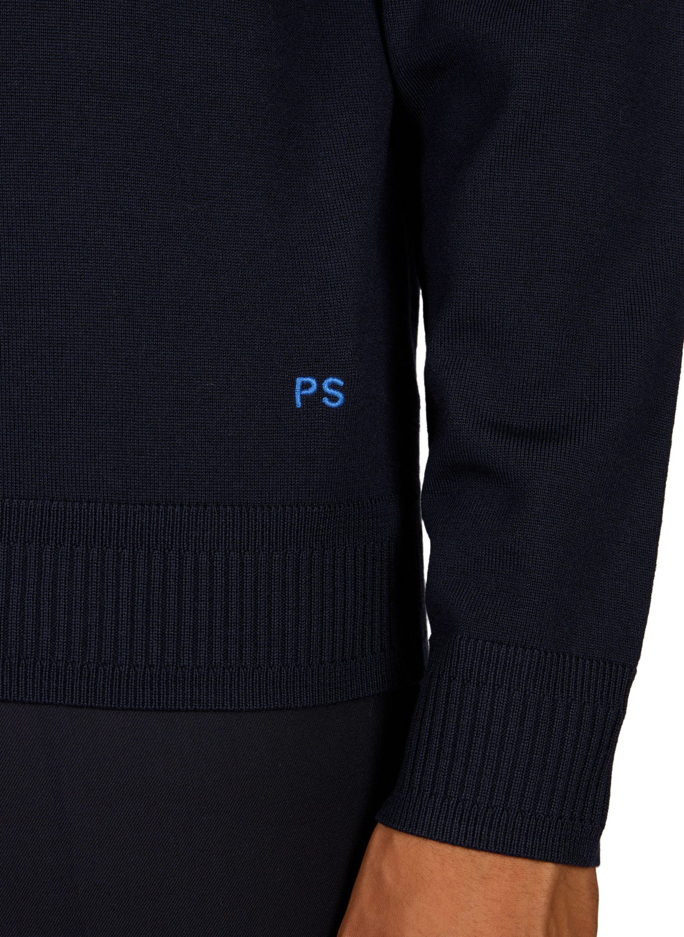 Fine round-neck wool sweater PAUL SMITH Blue