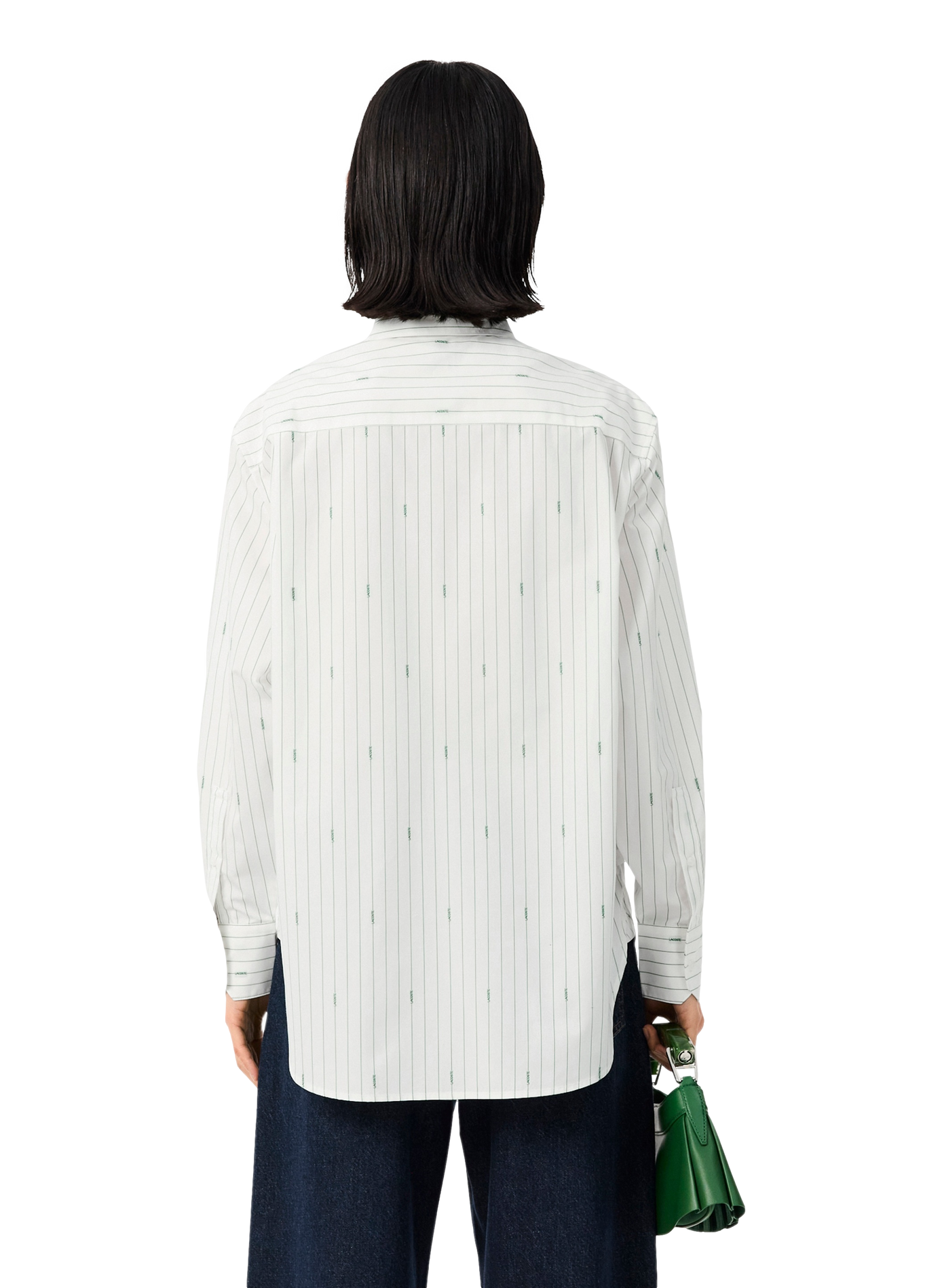 Chemise col classique manches contrastantes en coton LACOSTE Multicolour