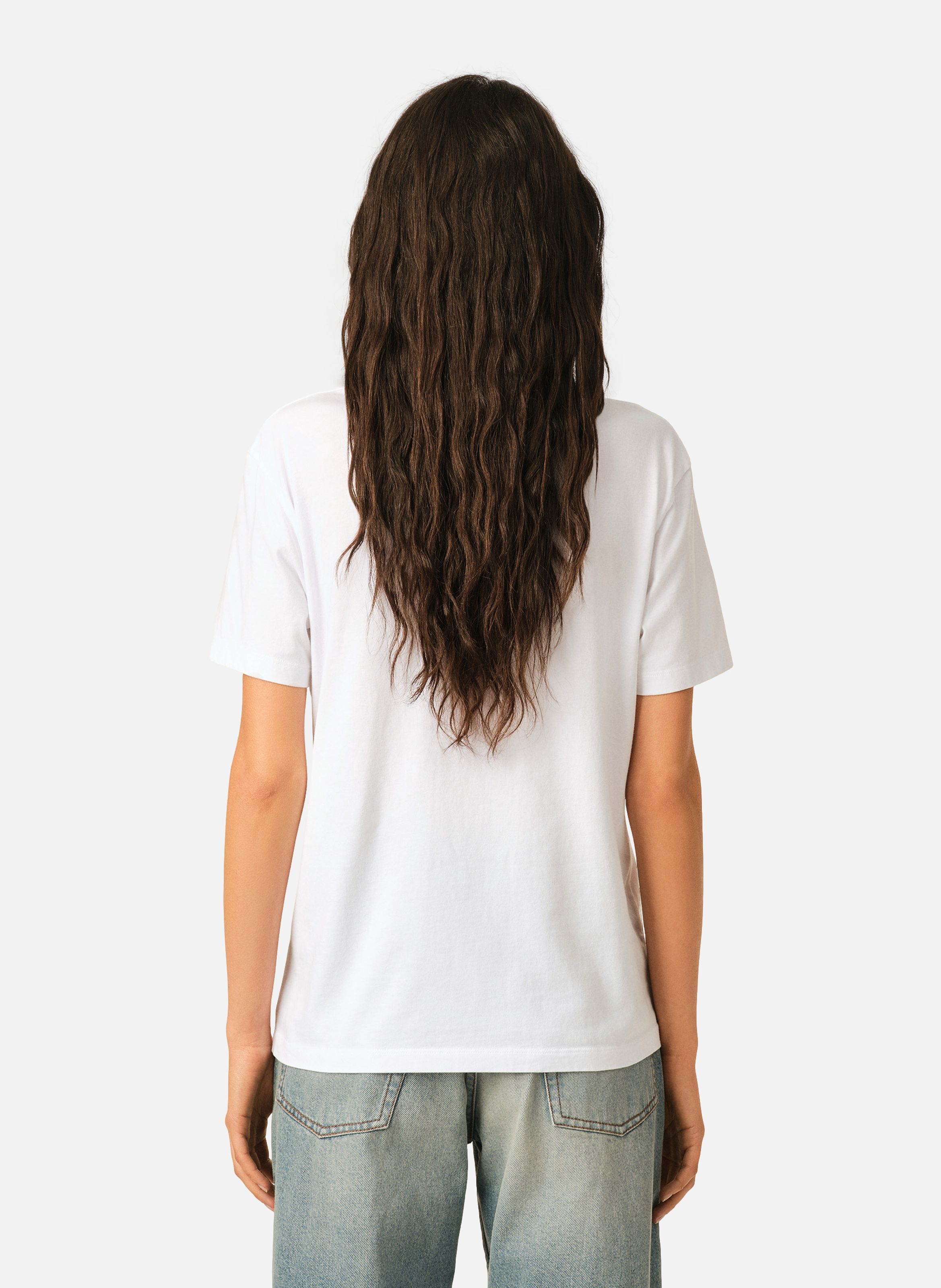 T-shirt ami de coeur rouge unisexe AMI PARIS Blanc
