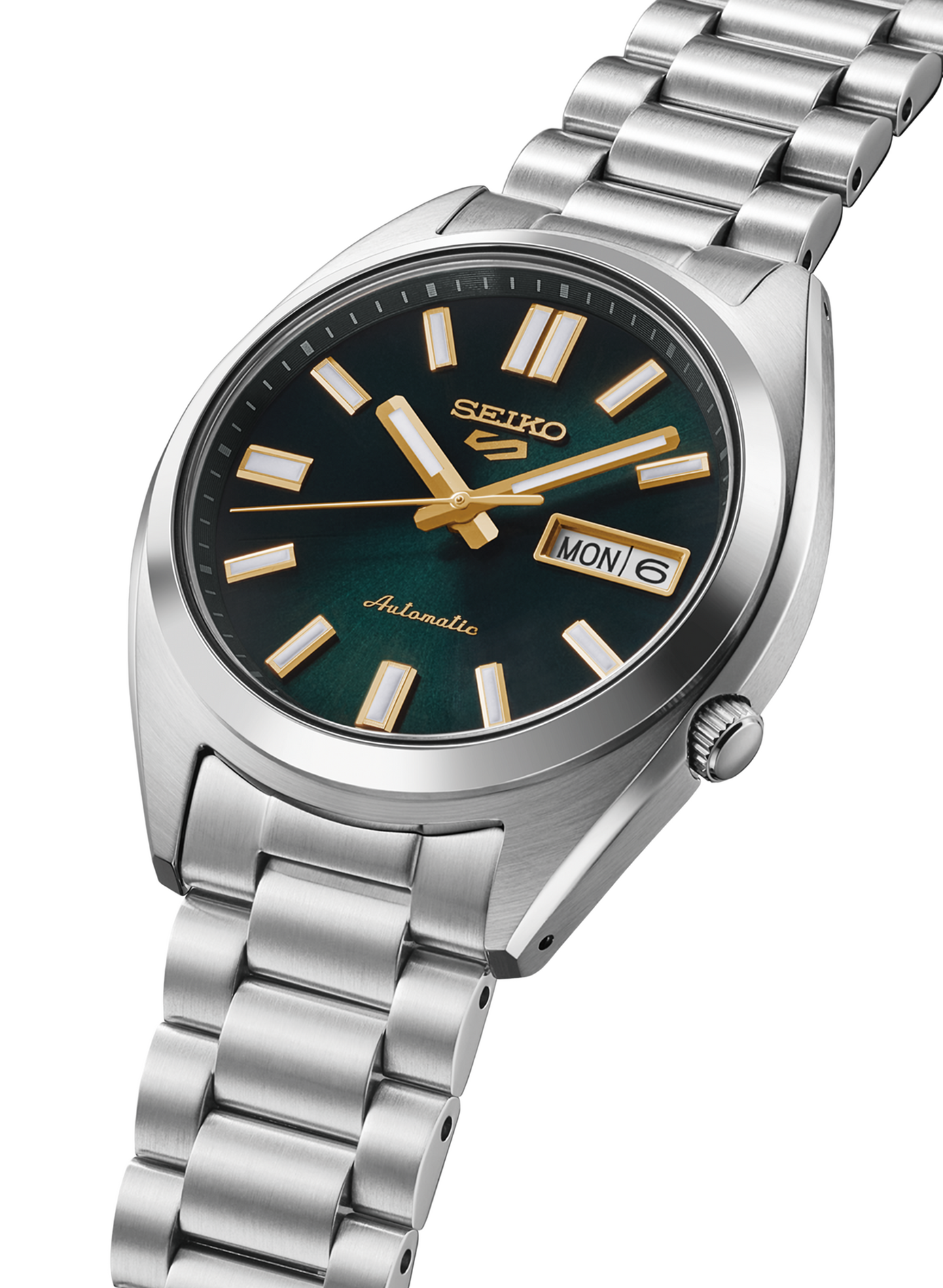 Montre automatique Seiko 5 Sports en acier inoxydable SEIKO 5 Vert