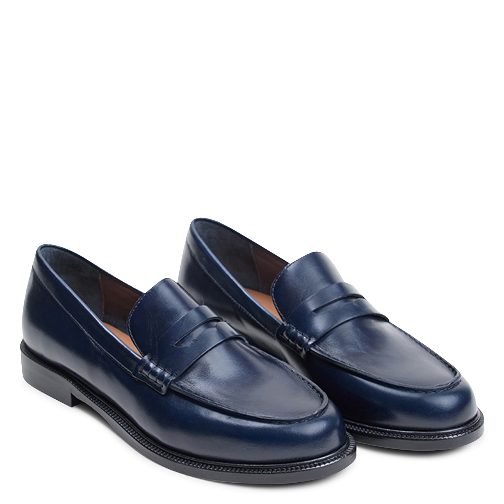 Mocassins en cuir dracula JONAK Bleu