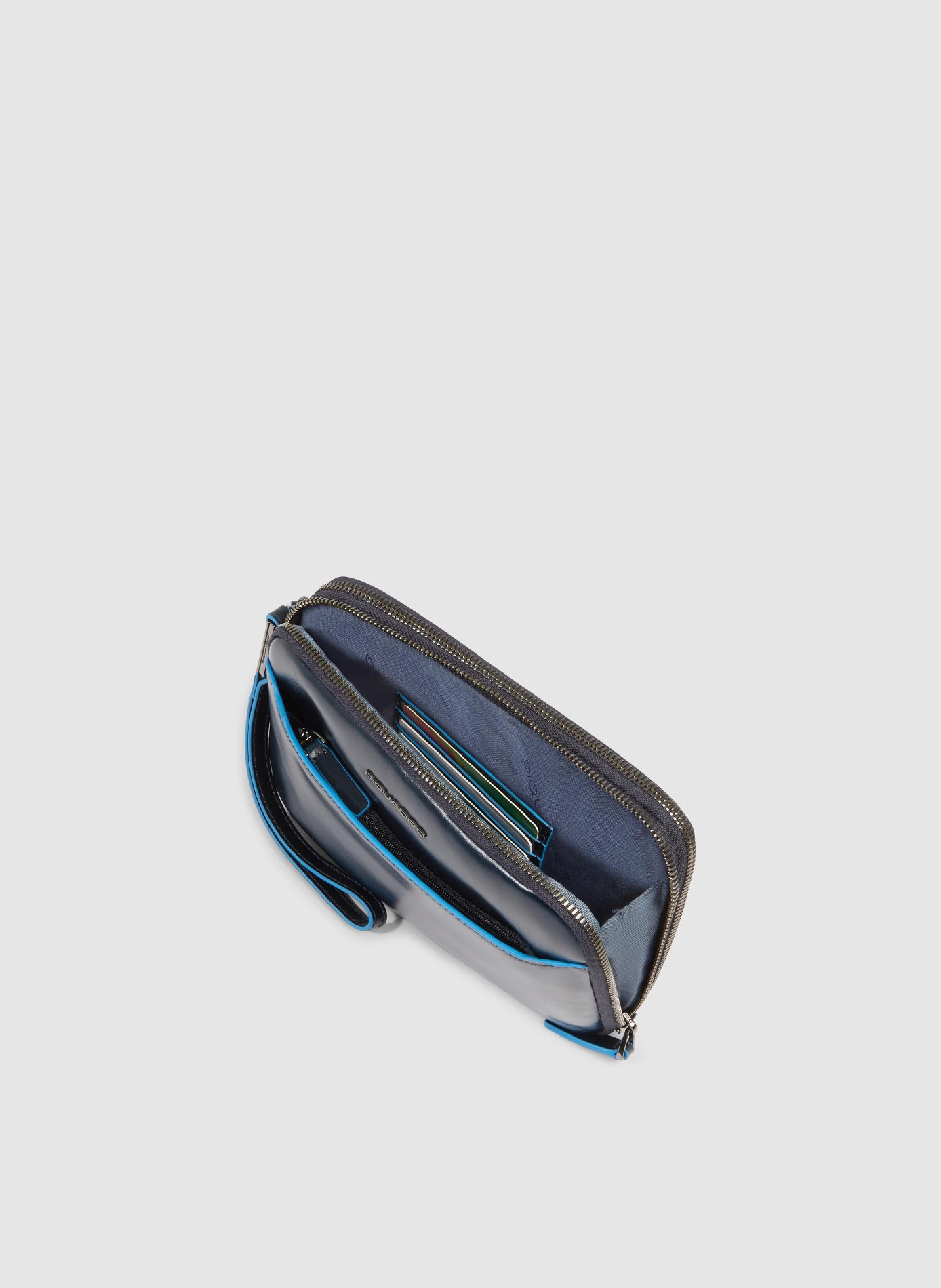 Handtas met drie compartimenten PIQUADRO Blauw