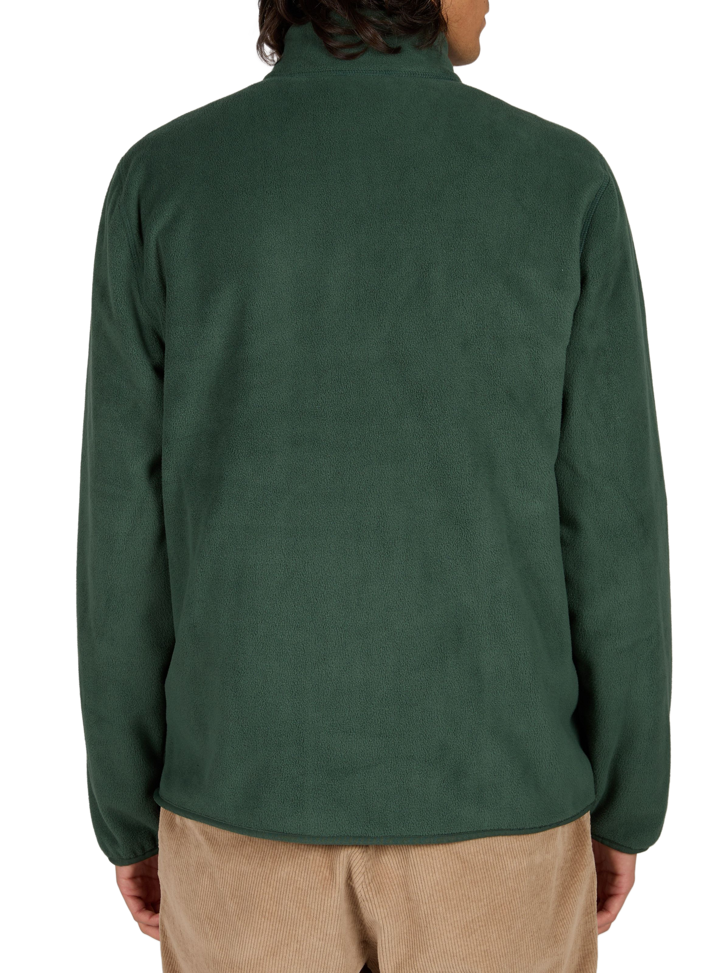 Plain zip-up high-neck fleece TIMBERLAND Green