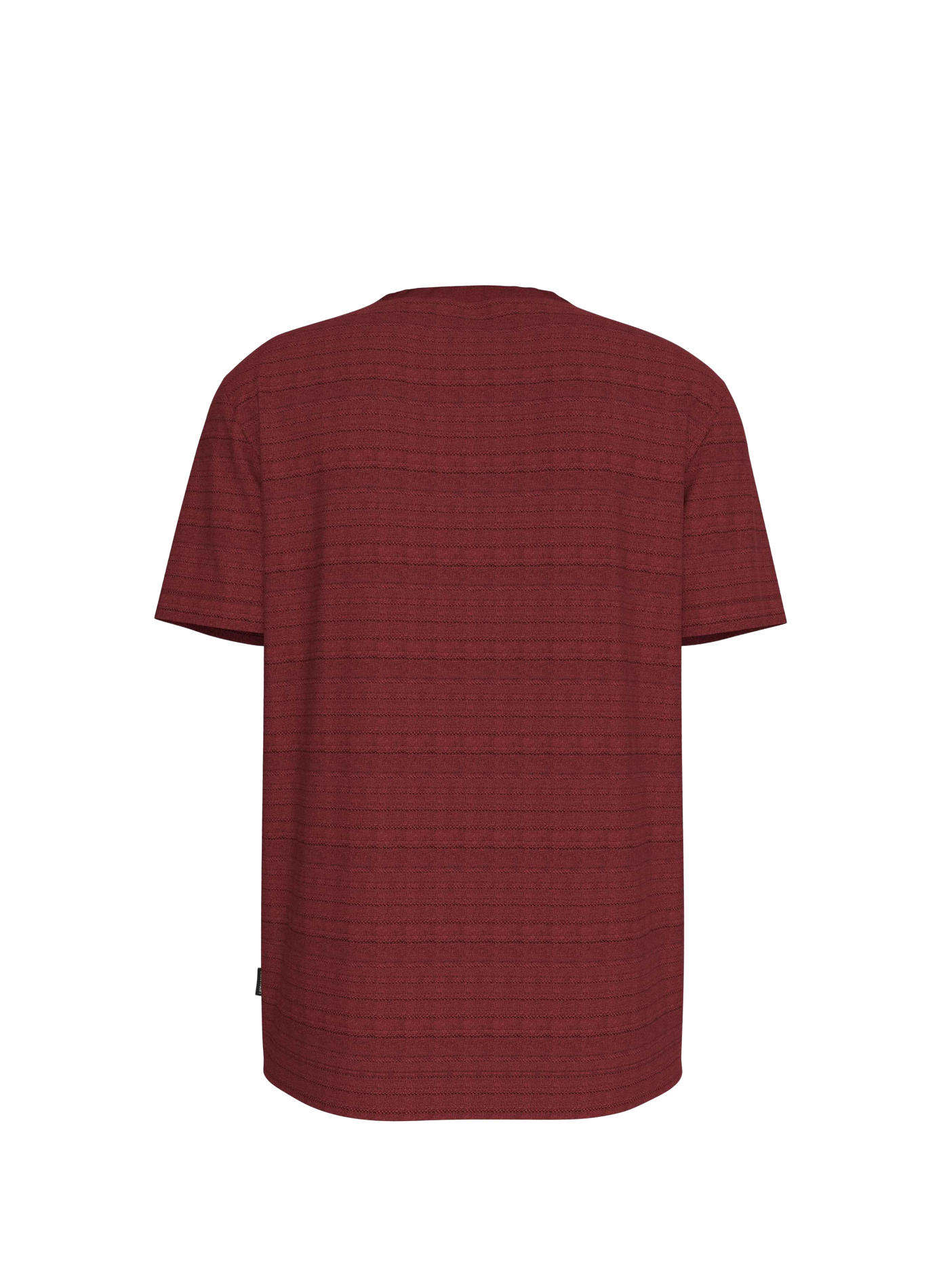 Straight short-sleeved cotton T-shirt CALVIN KLEIN Red