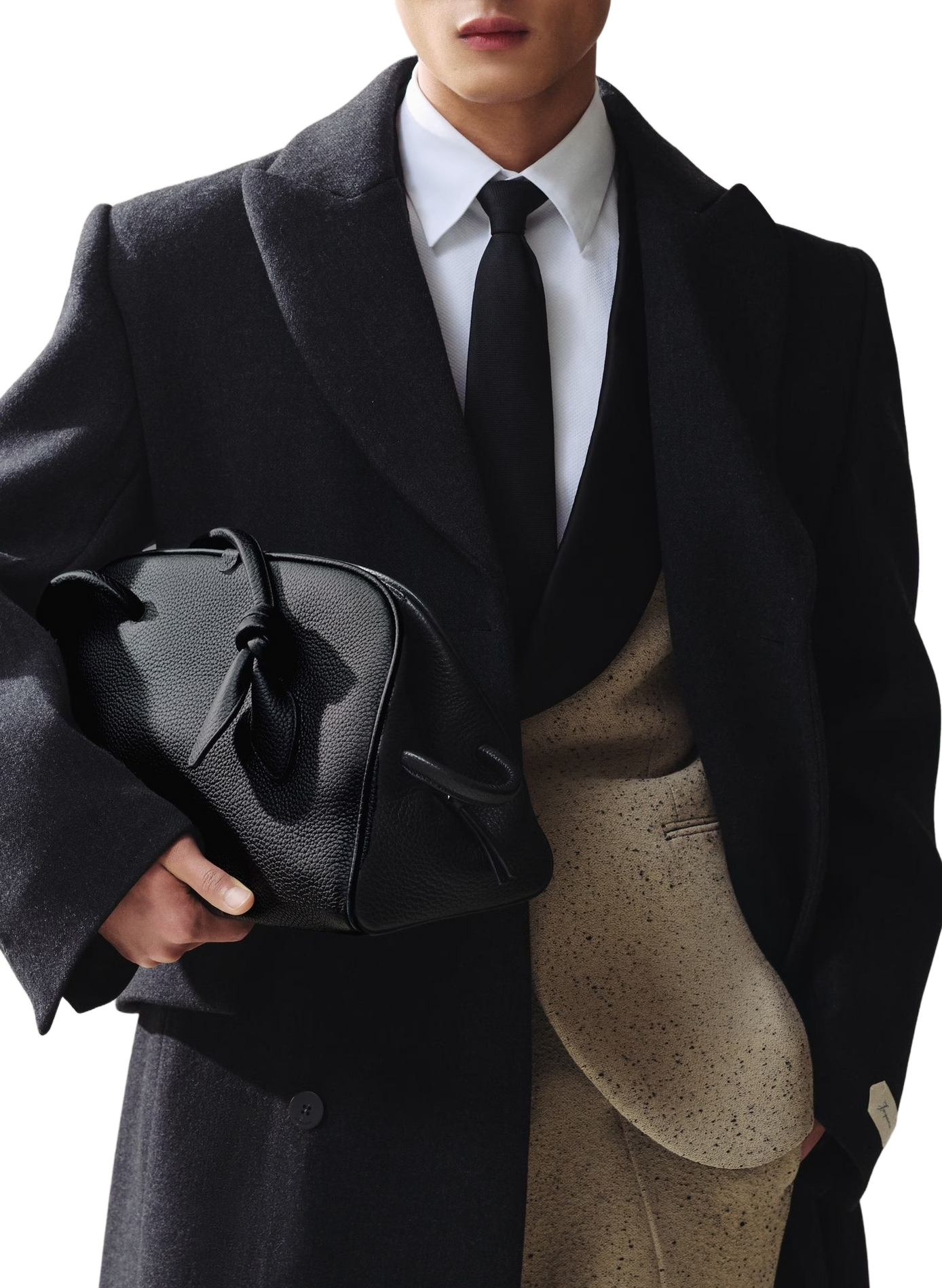 Le sac bowling Turismo en cuir de veau JACQUEMUS Black