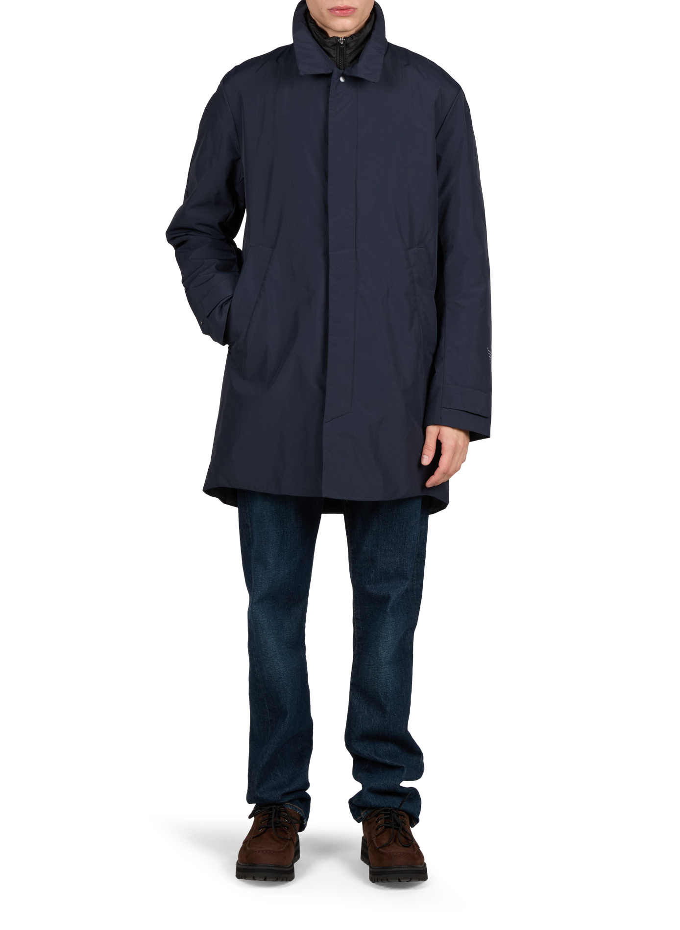 Classic collar parka KRAKATAU Blue