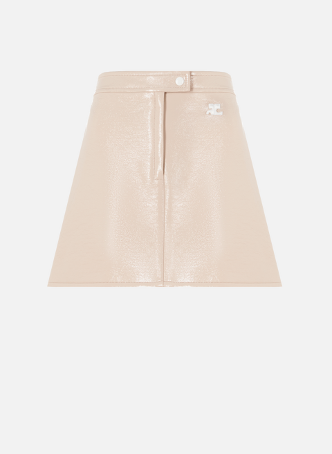 Reissue mini skirt in vinyl Gray COURRÈGES 