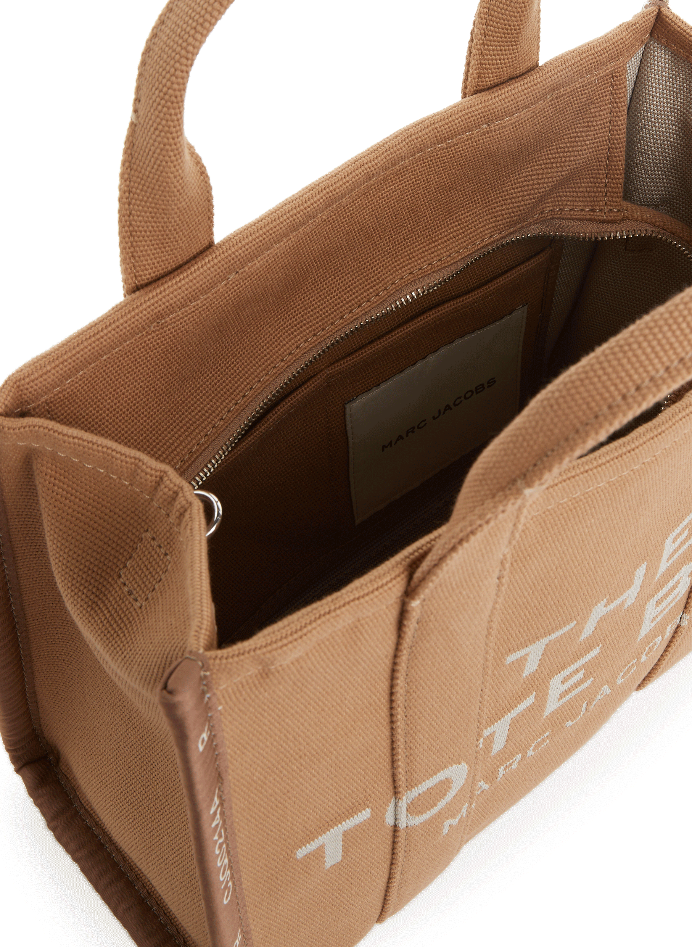 The Tote small canvas tote bag MARC JACOBS Brown