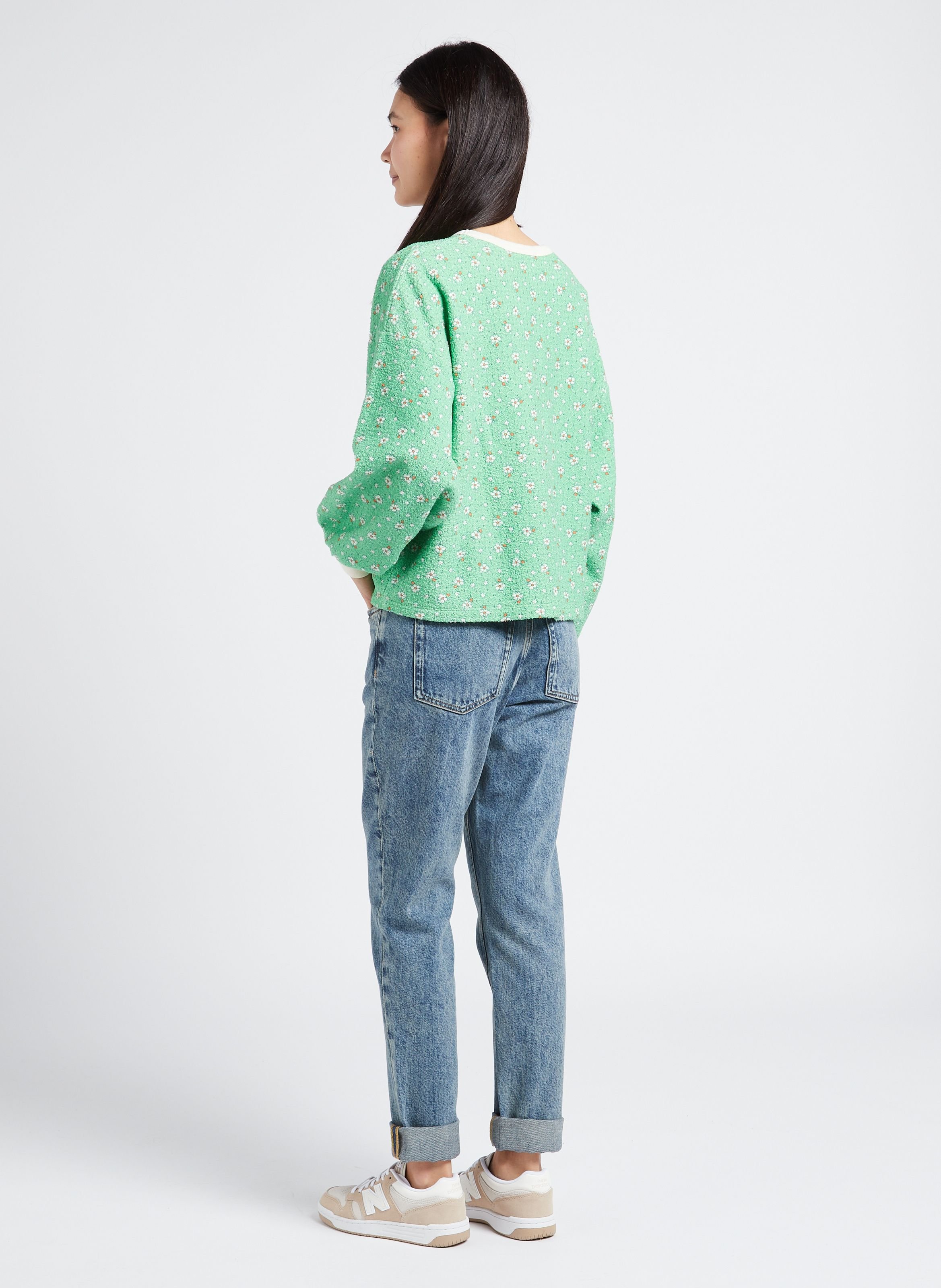 SWEAT AMPLE MOLLETONNé à CAPUCHE EN COTON IZUBIRD - AMERICAN VINTAGE pour FEMME