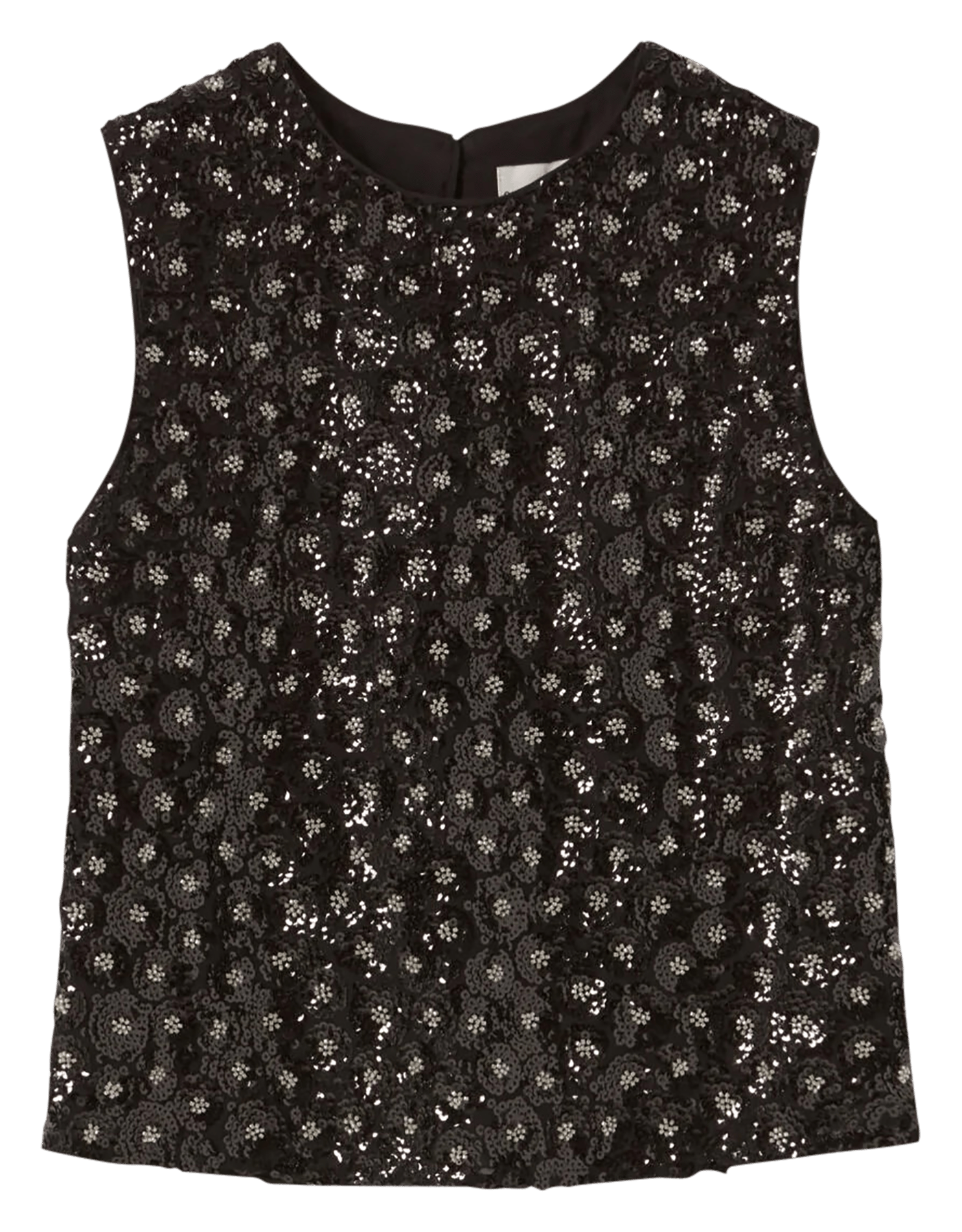Top droit à sequins CLAUDIE PIERLOT Noir