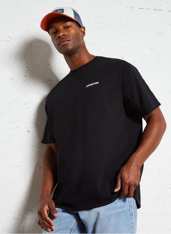 Tee-shirt col rond regular-fit sérigraphié en coton mélangé Noir by PATAGONIA PATAGONIA Tee-shirt col rond regular-fit sérigraphié en coton mélangé Noir