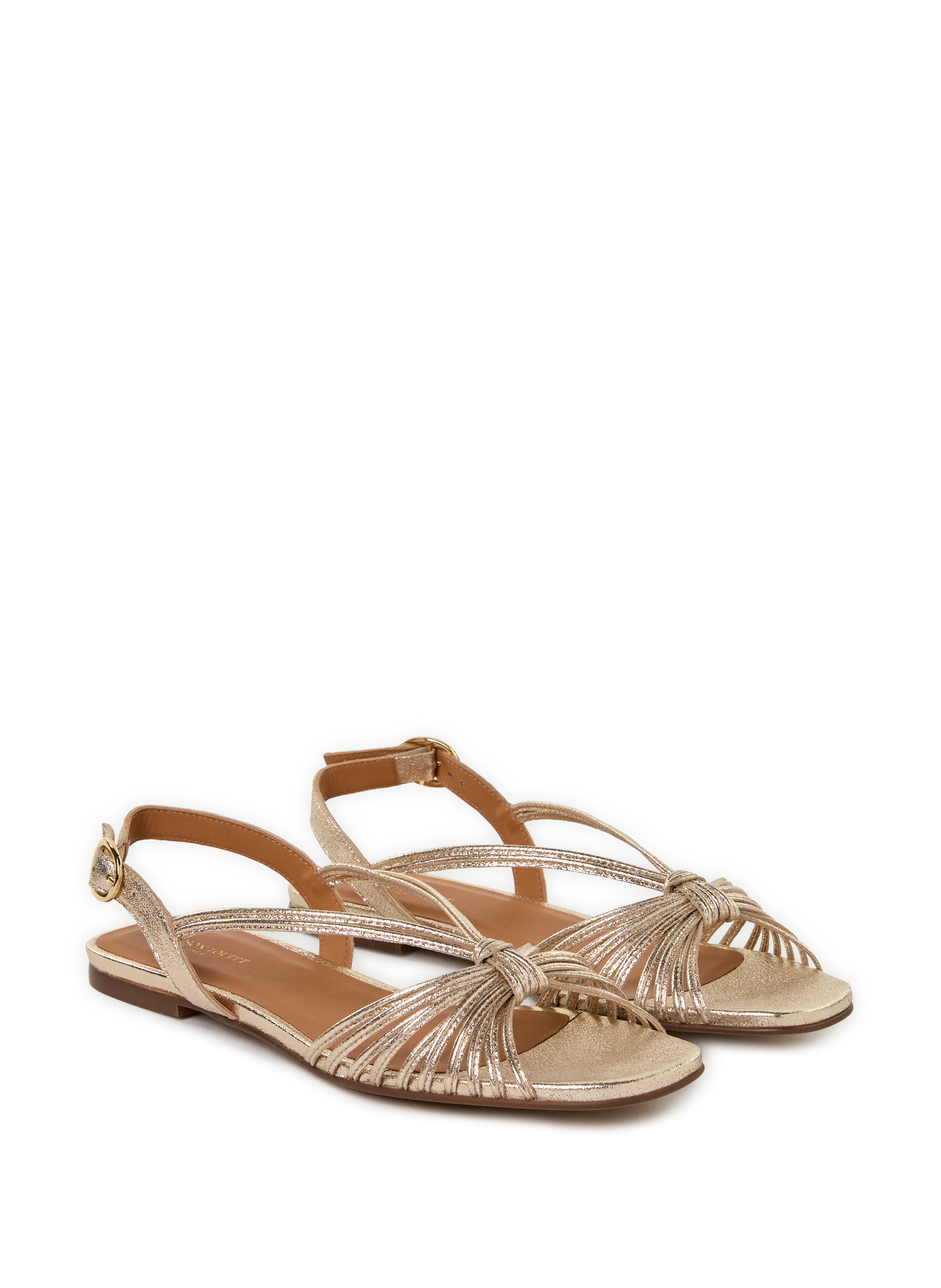 Sandales plates Mélodie MAISON TOUFET Doré