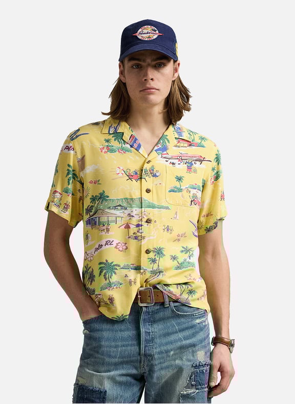 Polo à motif Jaune by POLO RALPH LAUREN POLO RALPH LAUREN Polo à motif Jaune