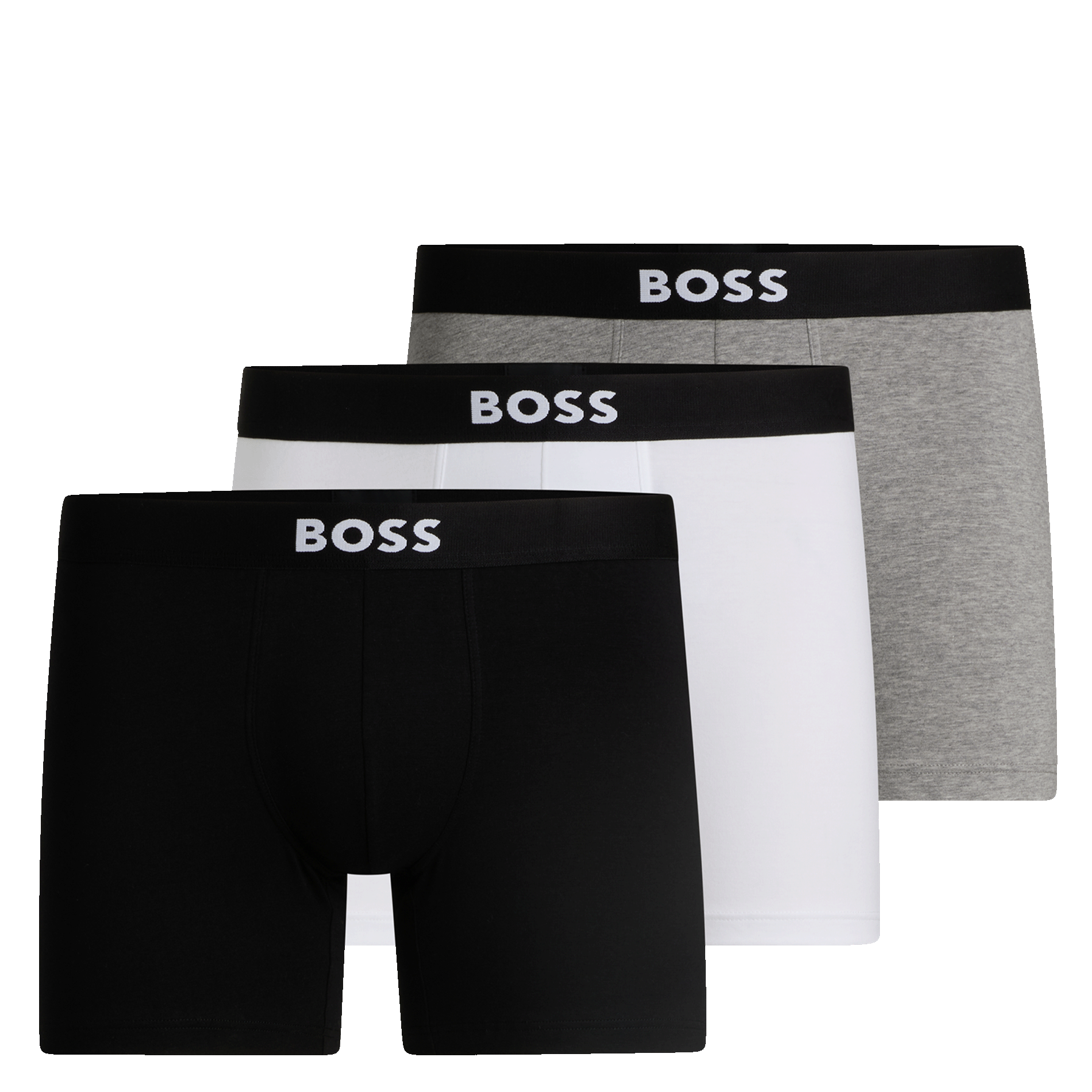 Lot de trois boxers en coton BOSS Multicolore