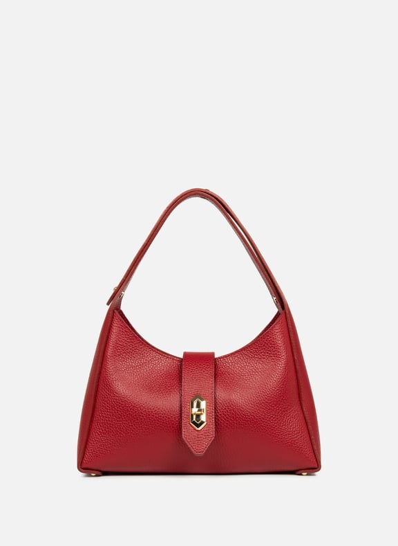 Sac hobo - top double Rouge by LANCASTER LANCASTER Sac hobo - top double Rouge