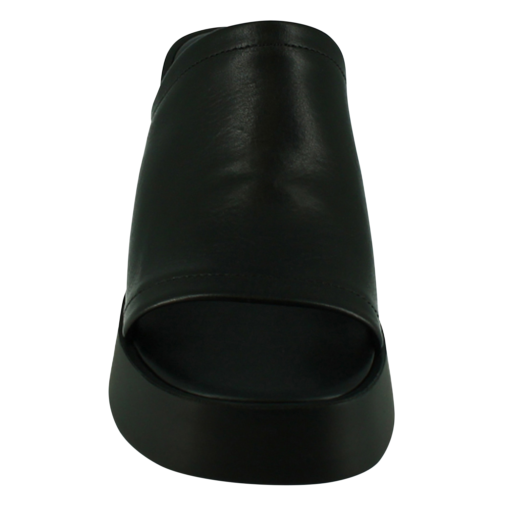 Mules compensées en cuir eugene JONAK Noir