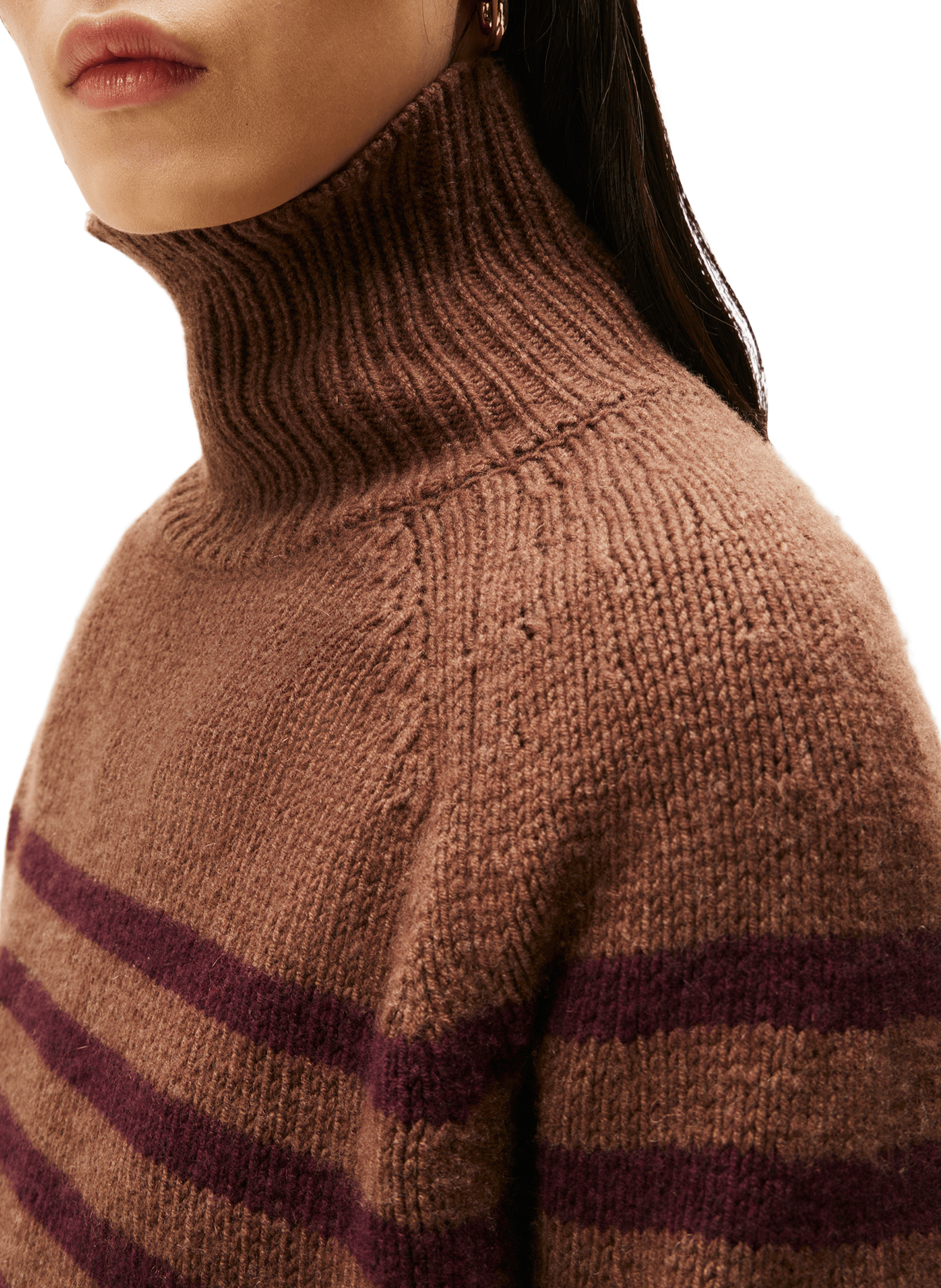 Wool and cashmere turtleneck sweater TOMMY HILFIGER Multicolour