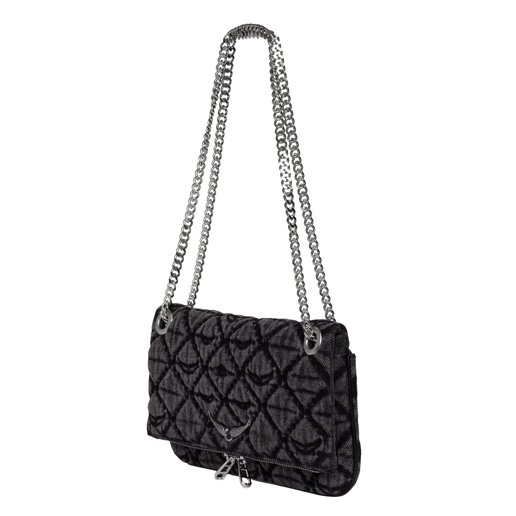 Pochette imprimée rock ii ZADIG&VOLTAIRE Gris