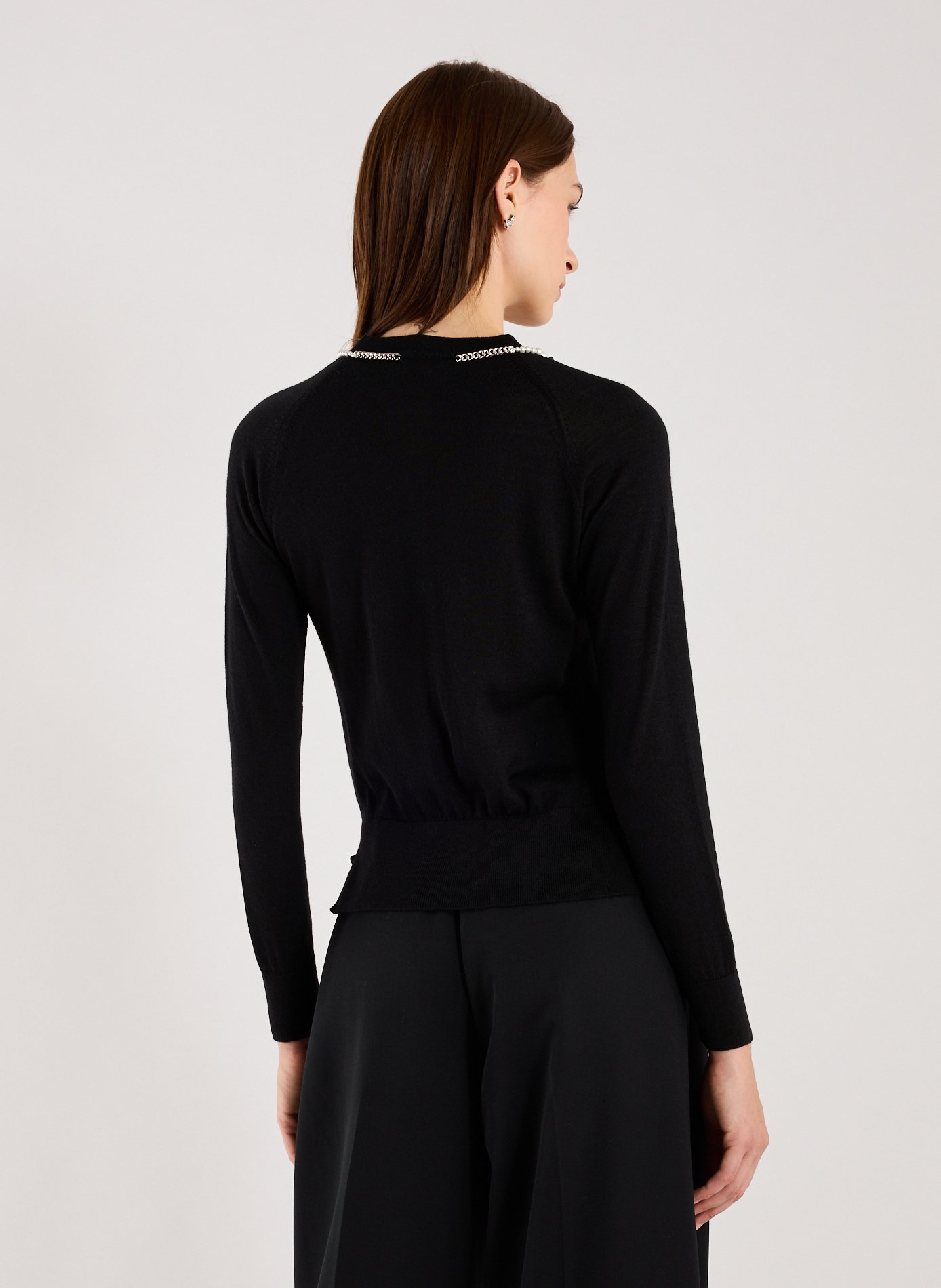 Wool and silk cardigan  SIMONE ROCHA Black