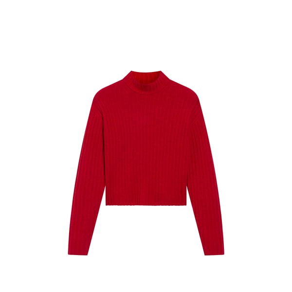 Dockers Pull Col Roulé En Laine Mélangée In Red