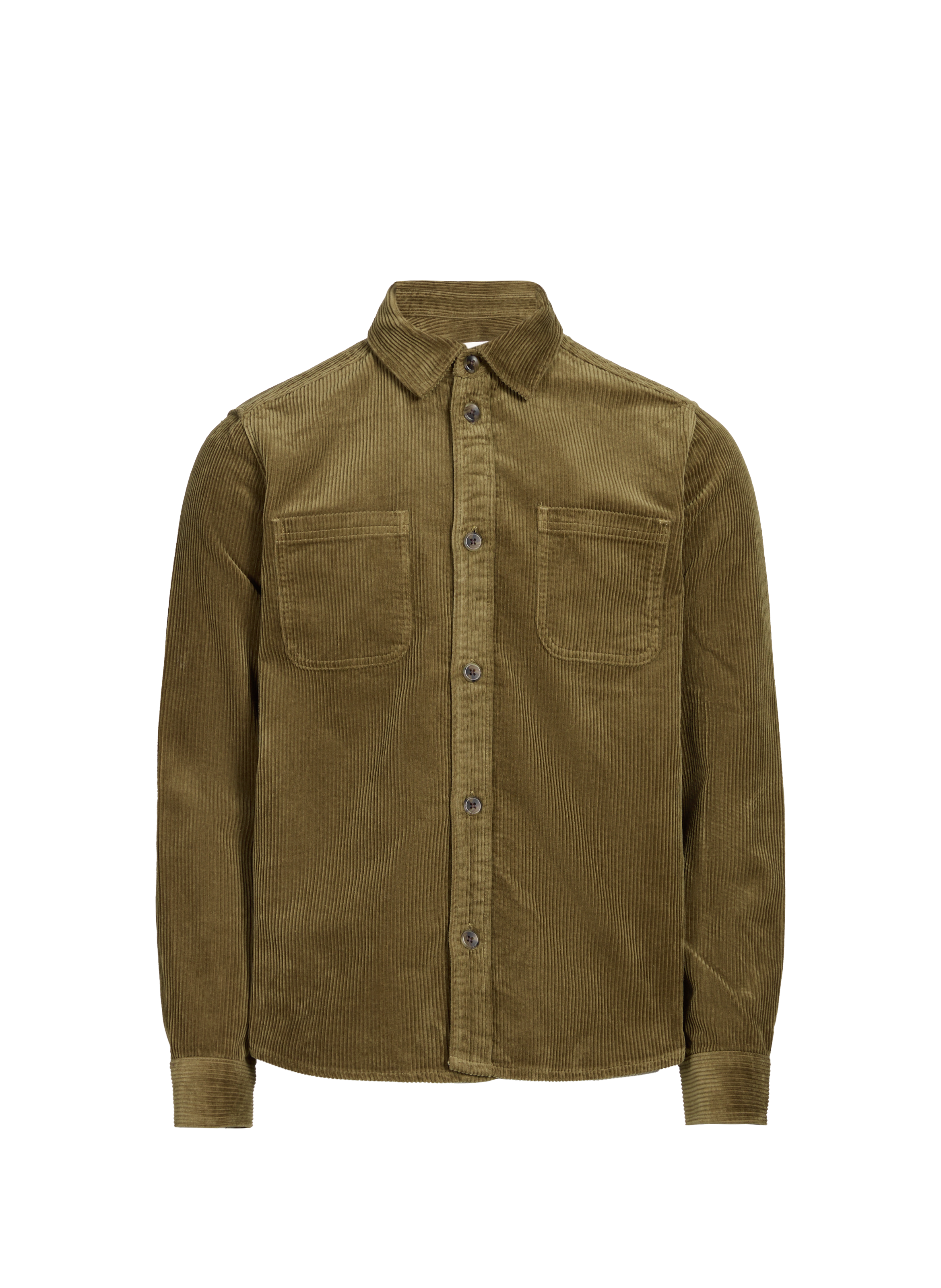 LES DEUX Chemise col classique en coton Vert