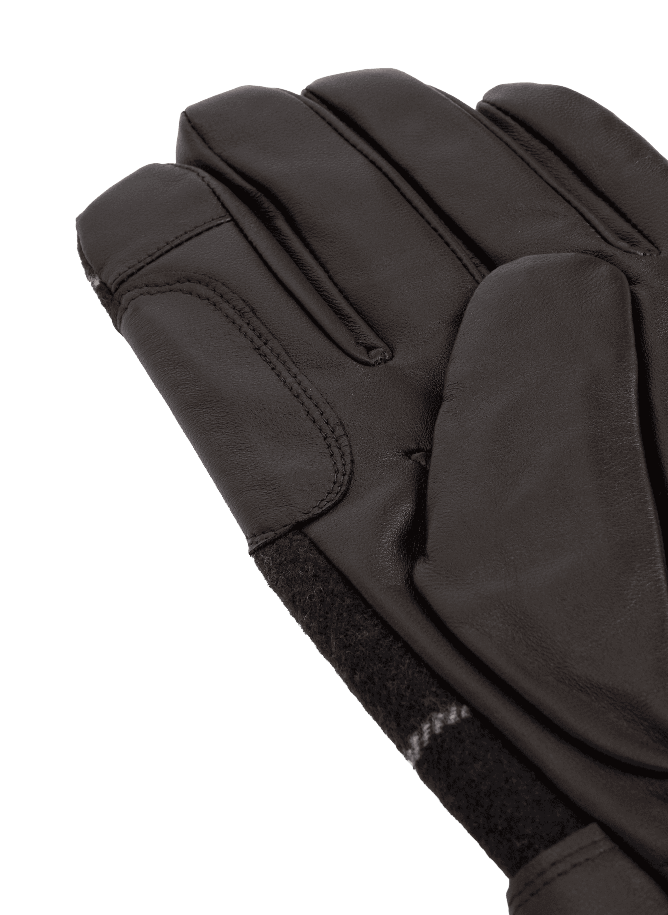 Tartan print leather and wool blend gloves BARBOUR Multicolour