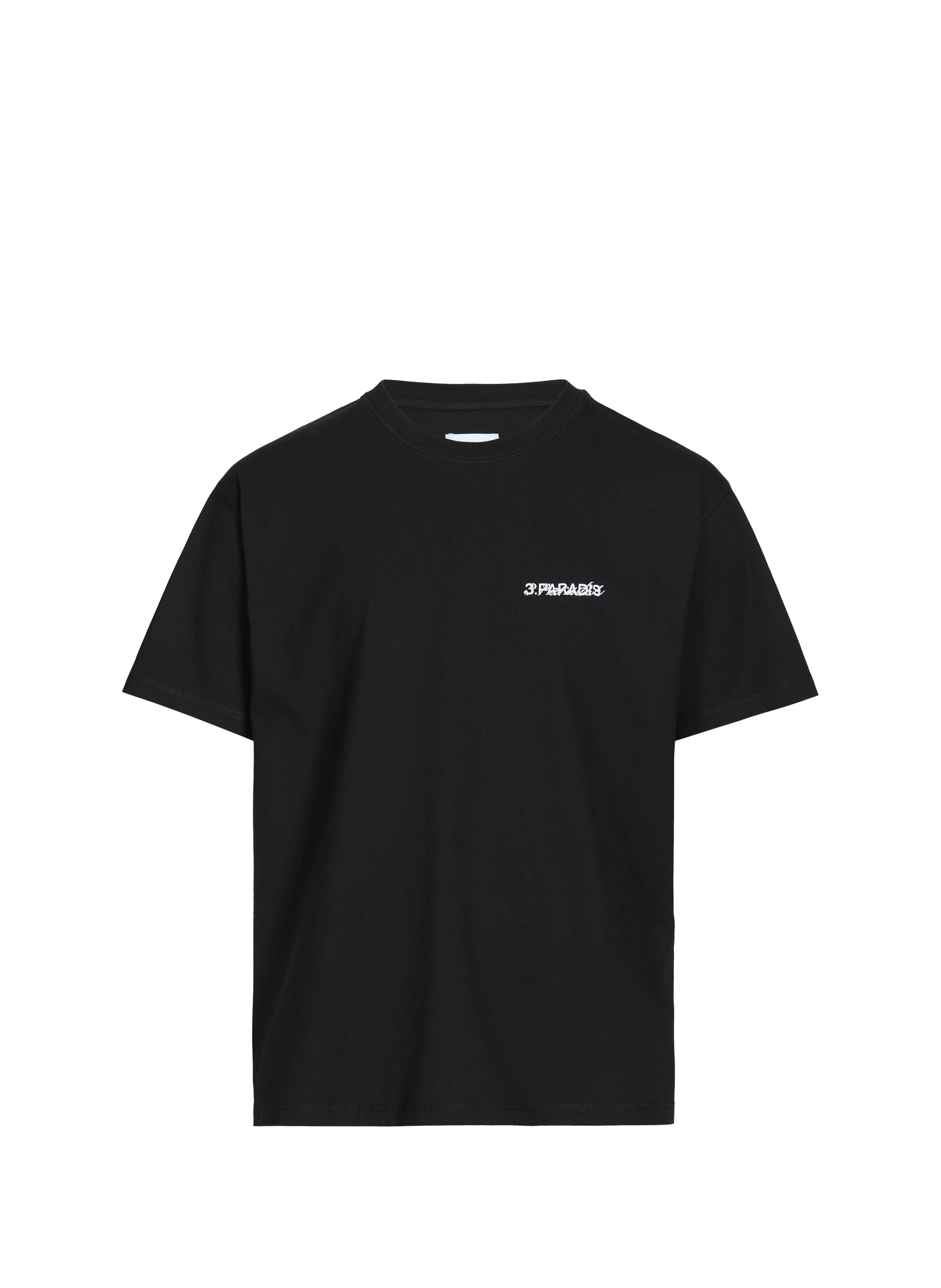 T-shirt en coton 3 PARADIS Noir