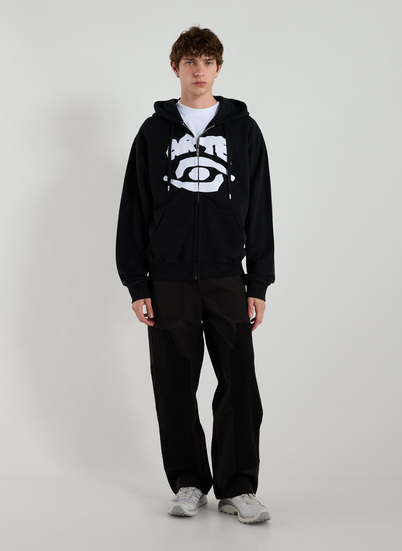 Hoodie à capuche en coton ARTE ANTWERP Noir