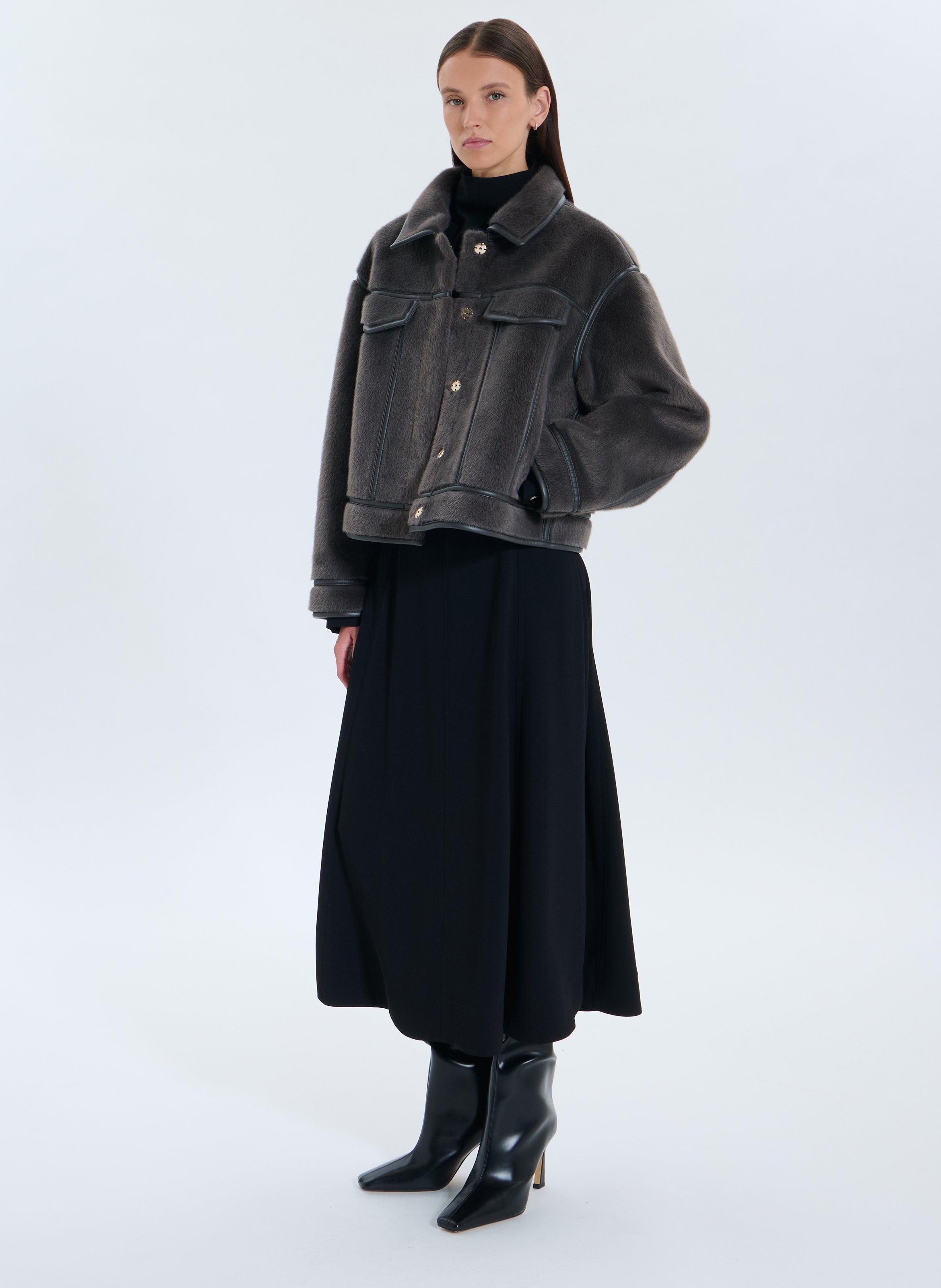 Veste courte monge ZAPA Gris