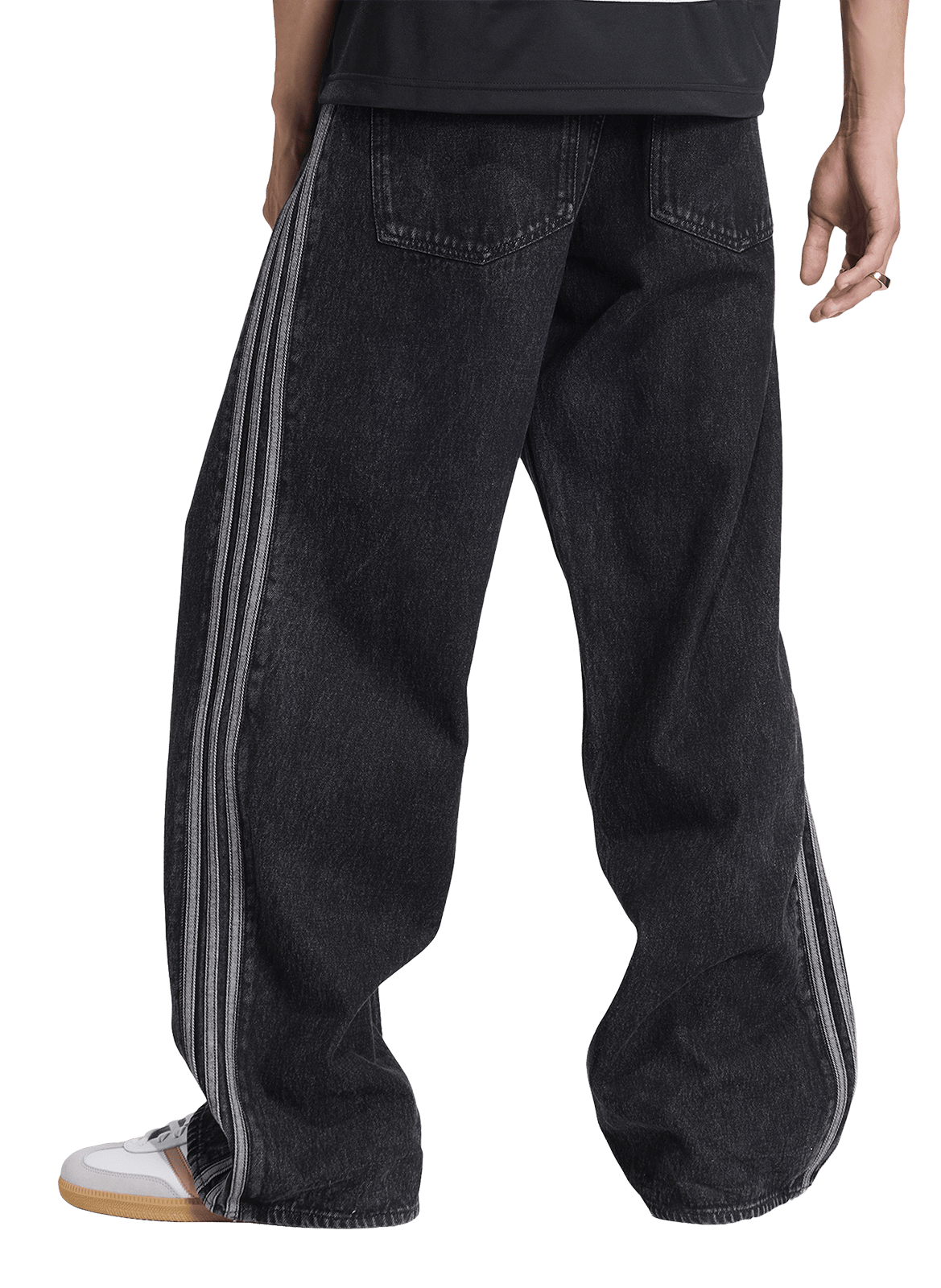 Jean Firebird en coton ADIDAS Noir