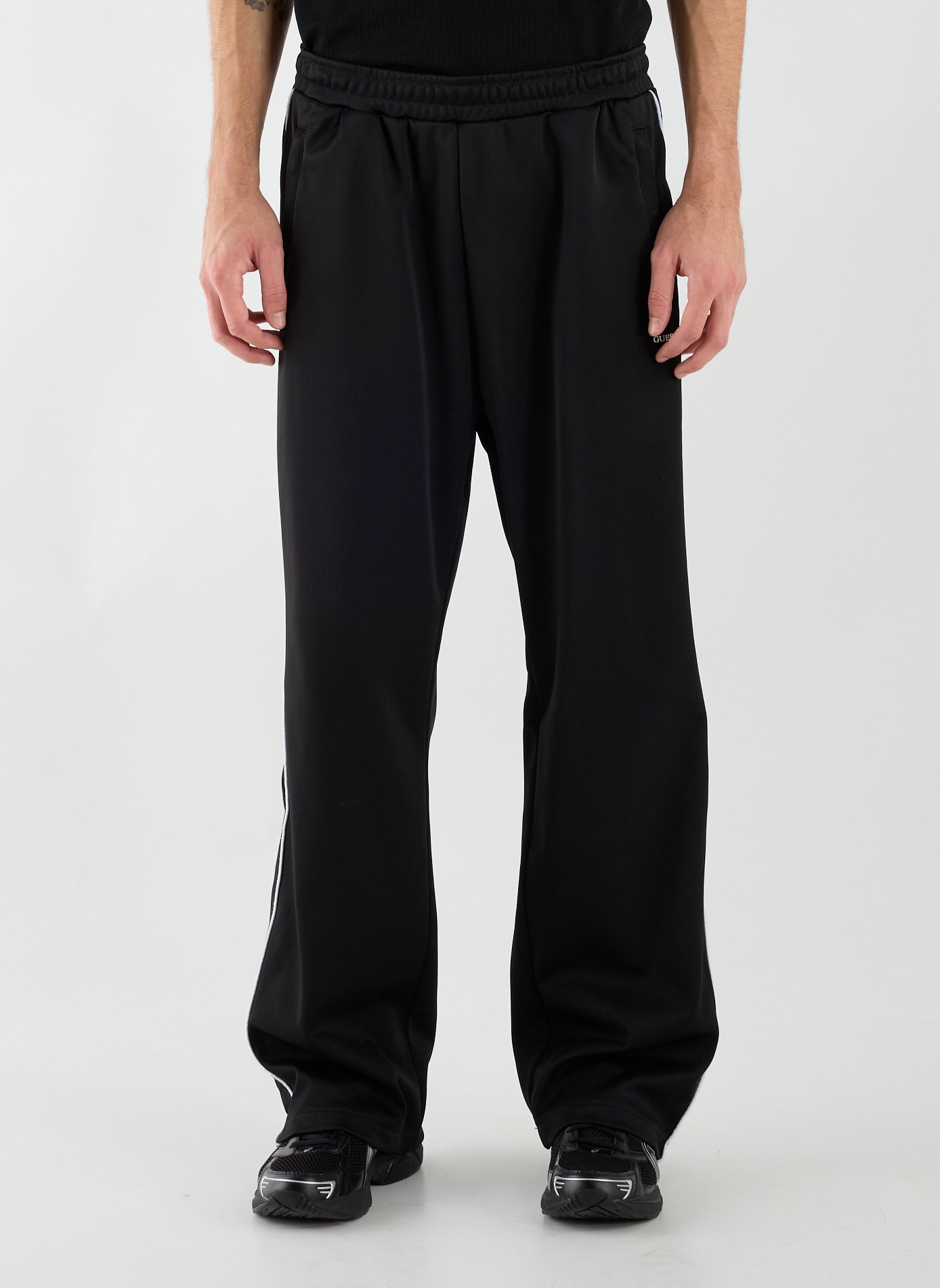 GUESS Pantalon de survêtement droit Noir