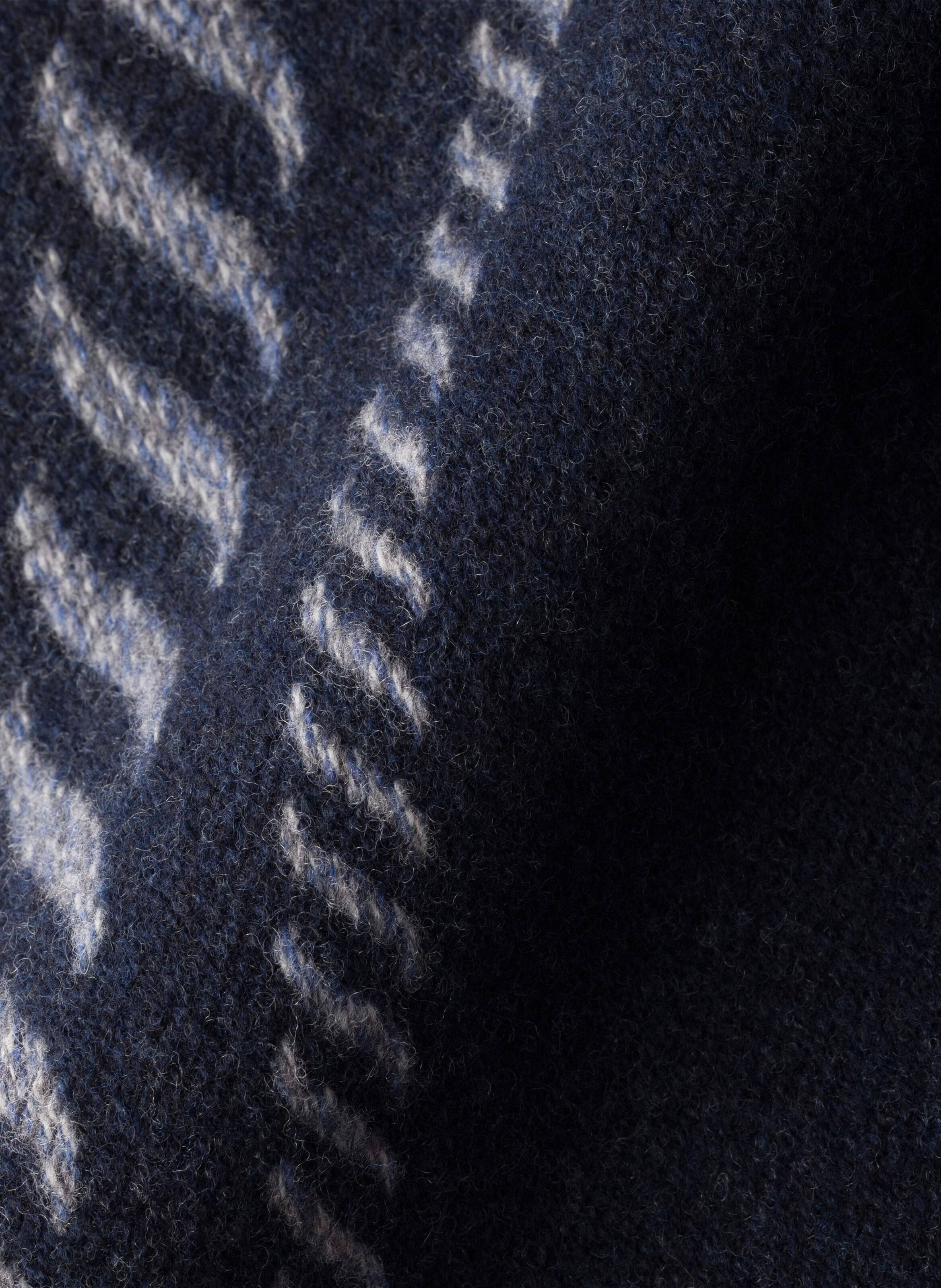 Écharpe en laine et cachemire PRADA Bleu