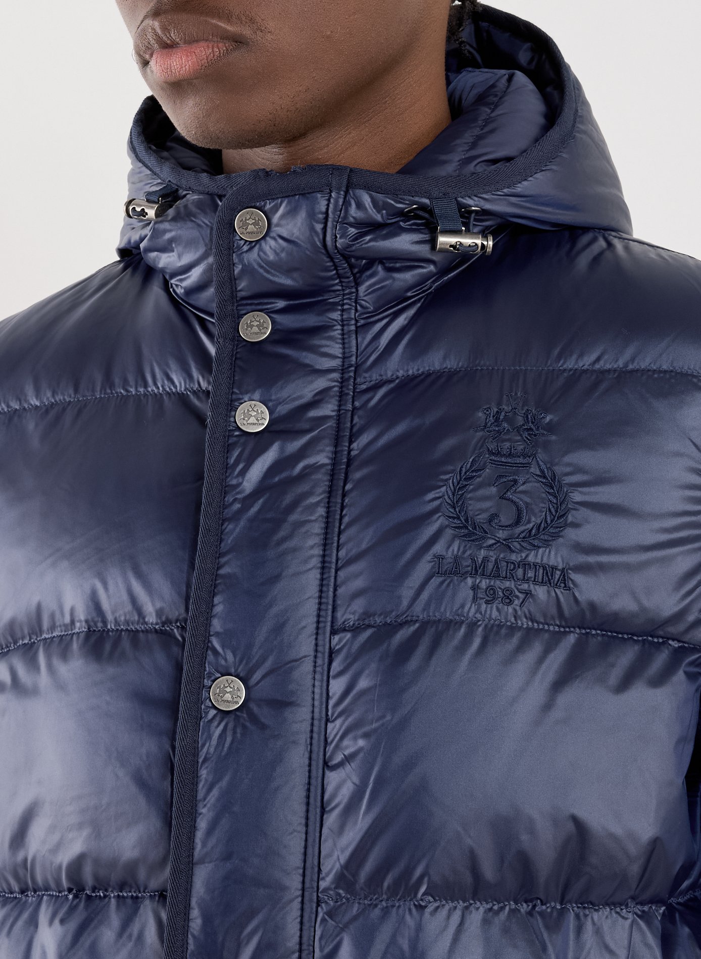 Hooded Jacket LA MARTINA Blue