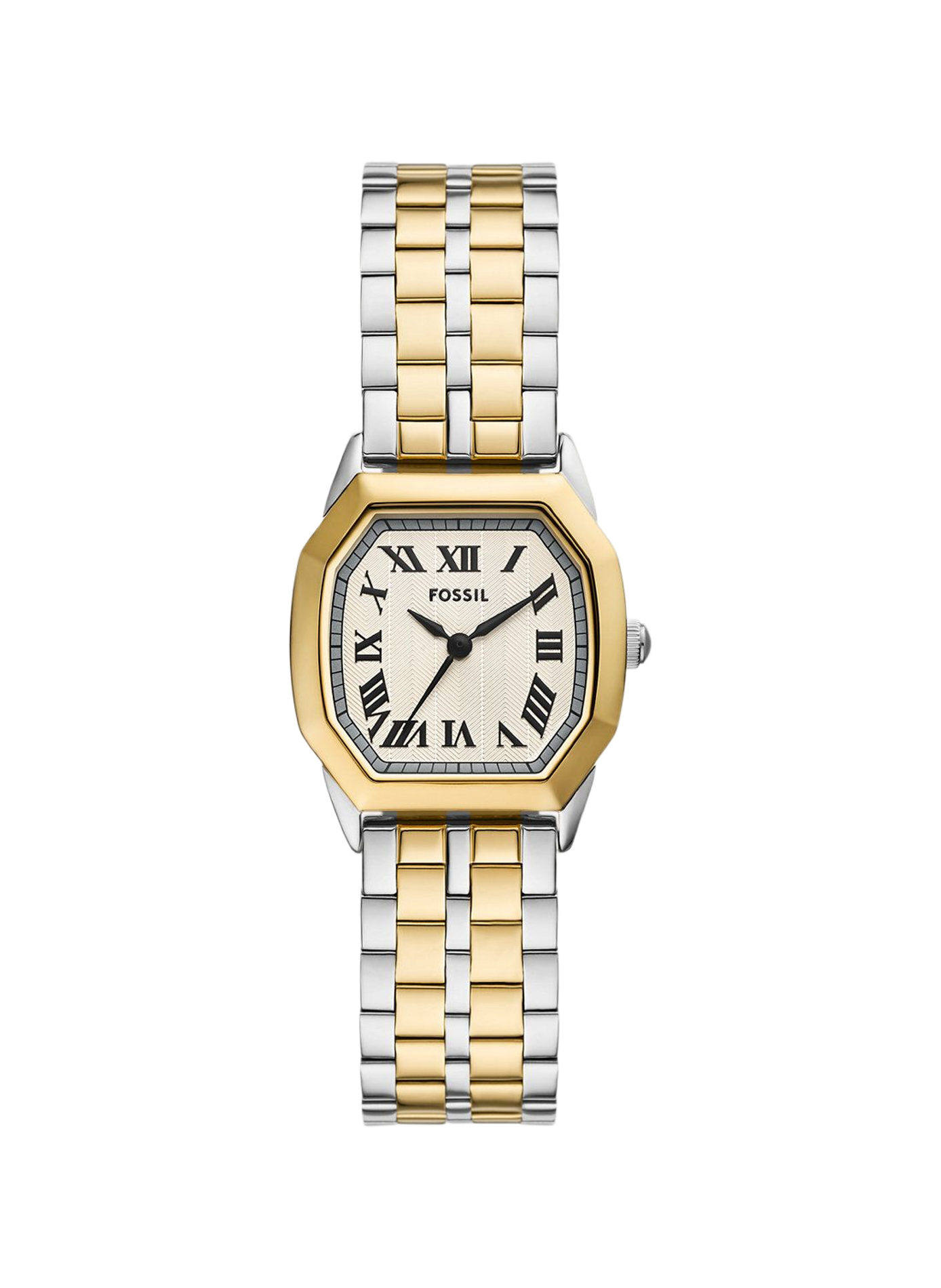 Montre Harlow à quartz en acier FOSSIL Marron