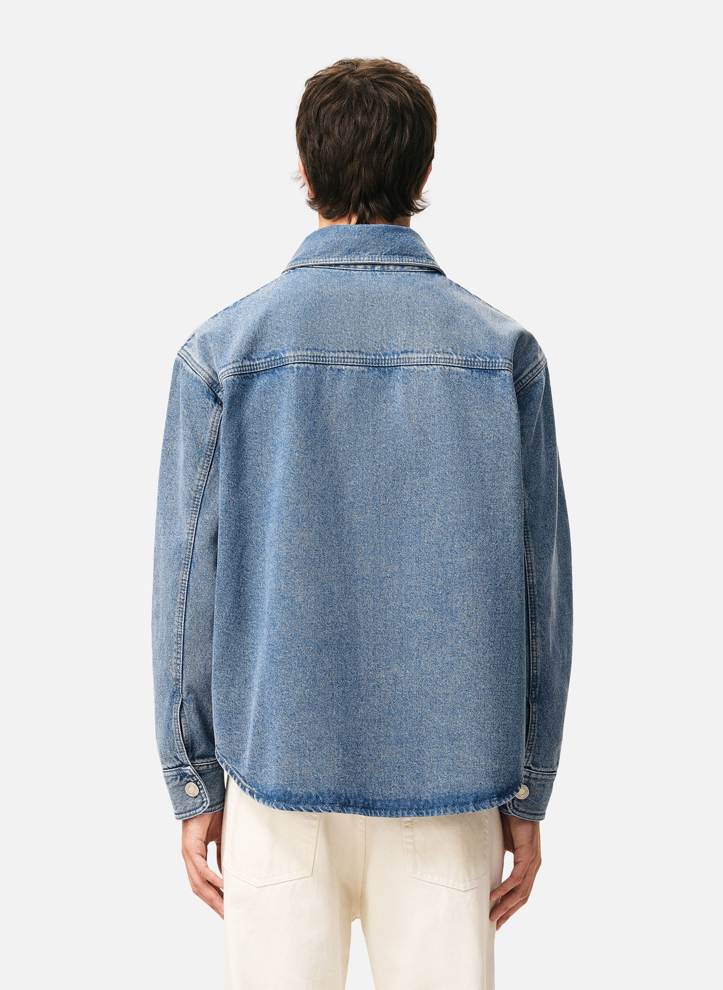 Surchemise ami de coeur en crochet unisexe en coton AMI PARIS Bleu