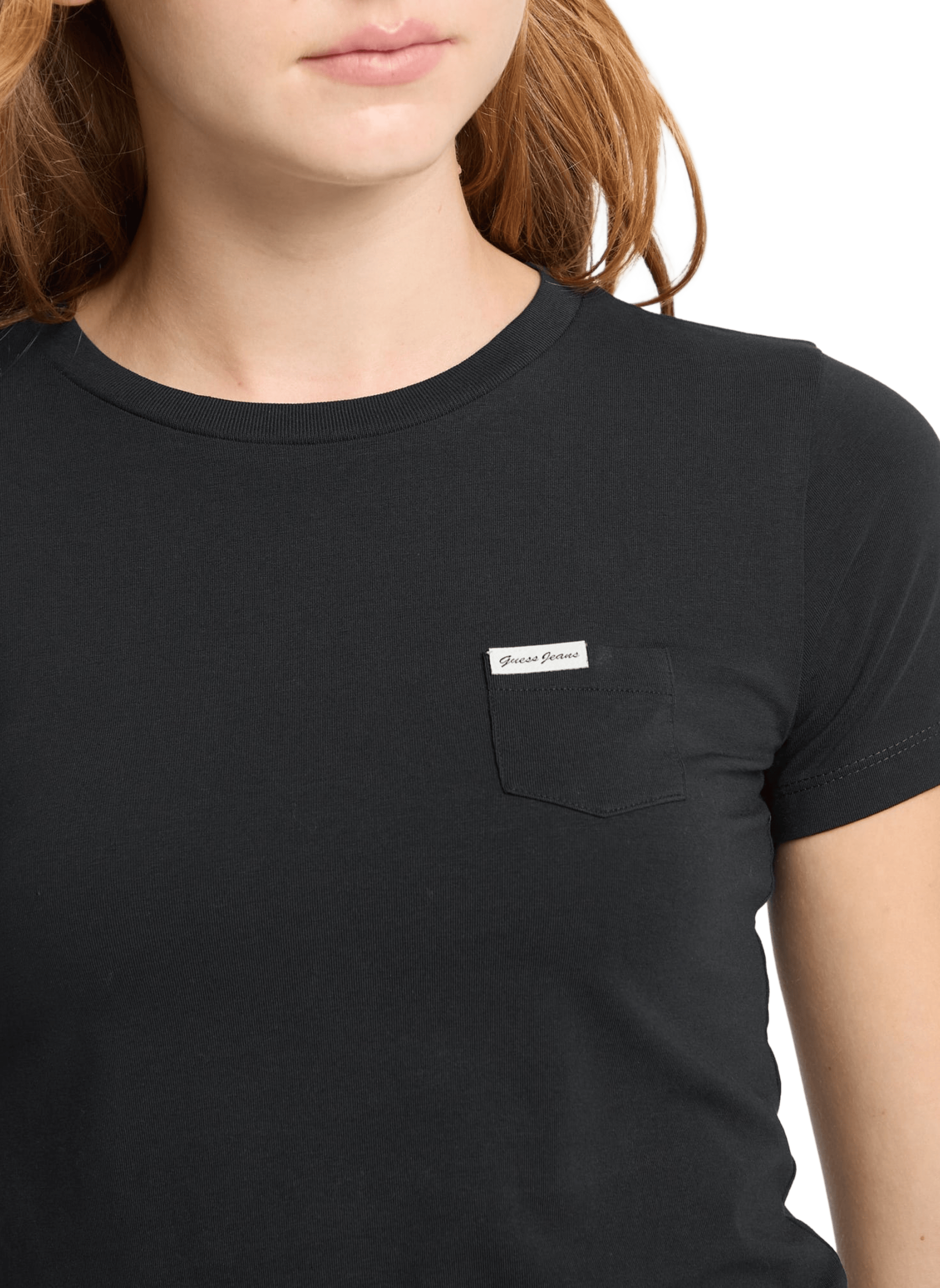 T-shirt coupe droite GUESS Bleu