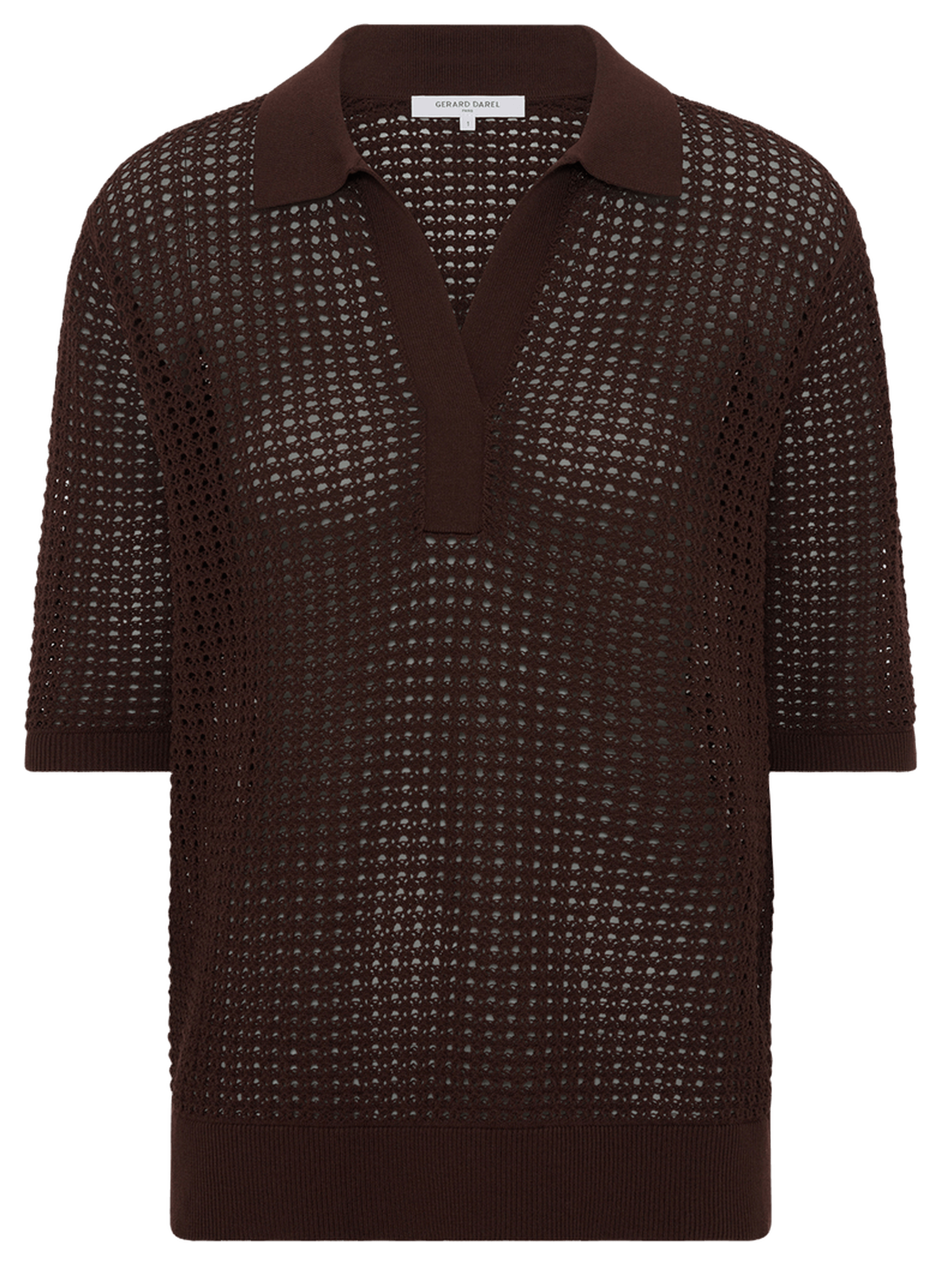 Polo ajouré - lianne GERARD DAREL Marron