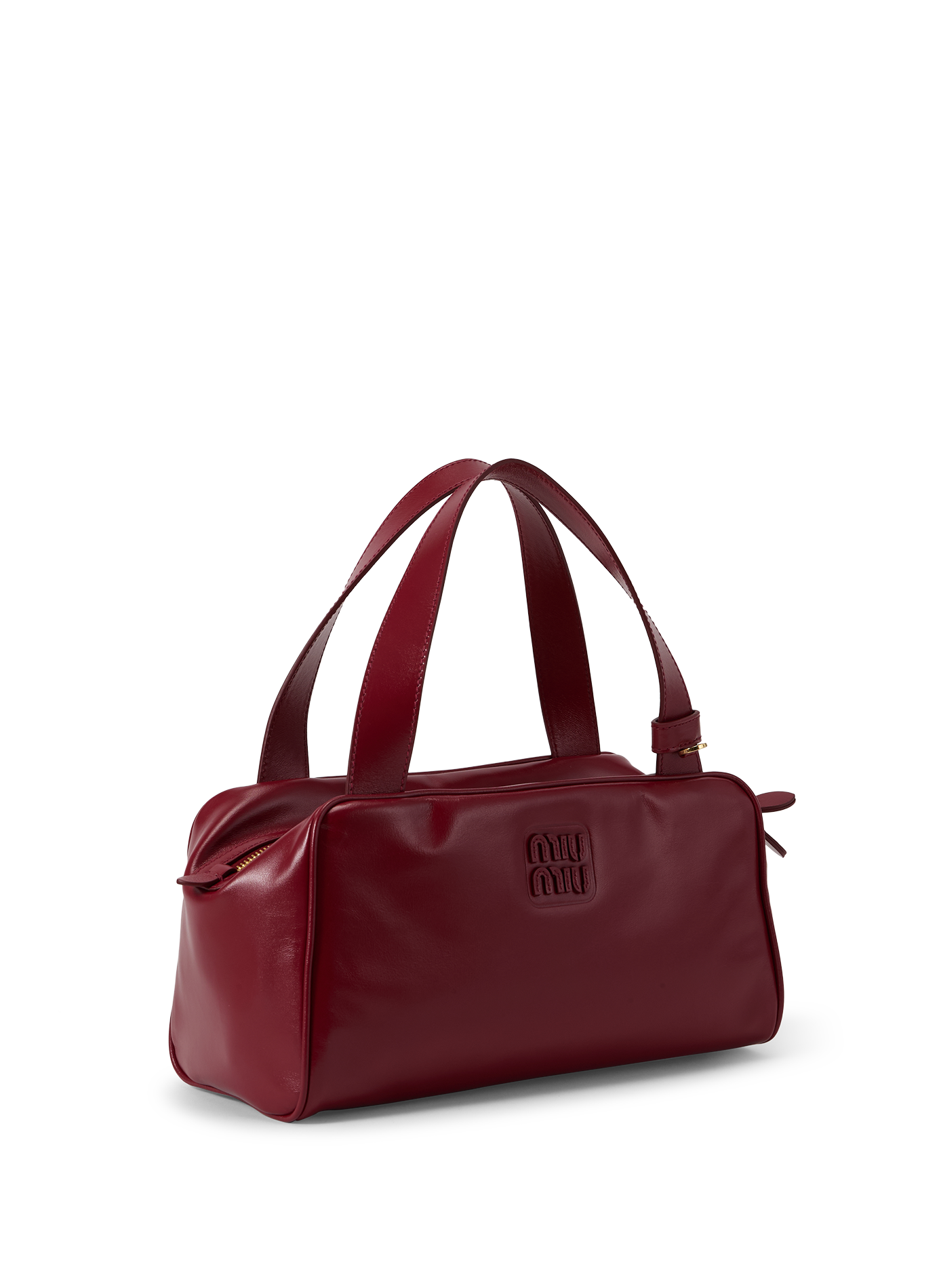 Sac à main en cuir de veau MIU MIU Rouge