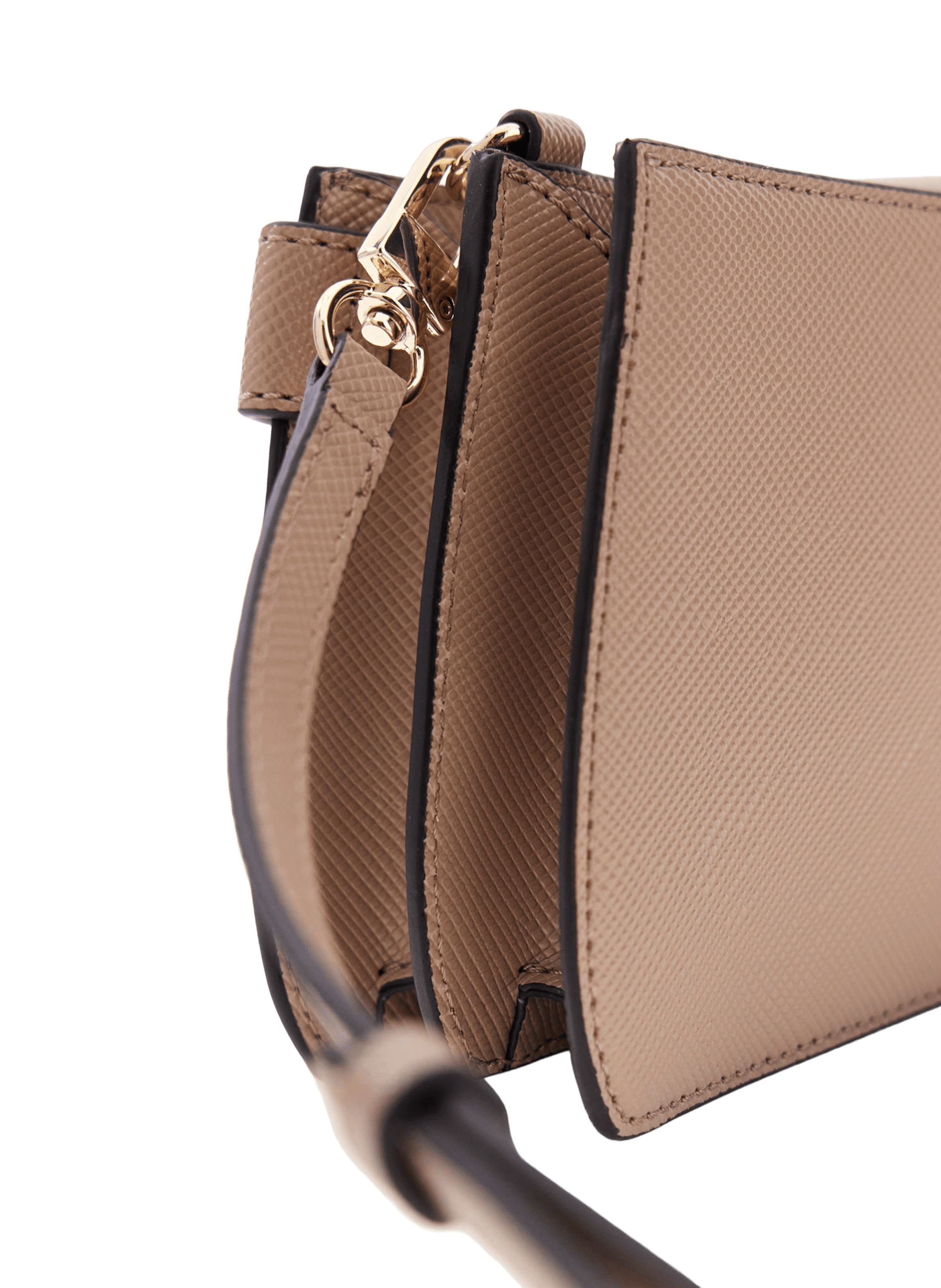 Mini sac bandoulière Serenova Saffiano Marron