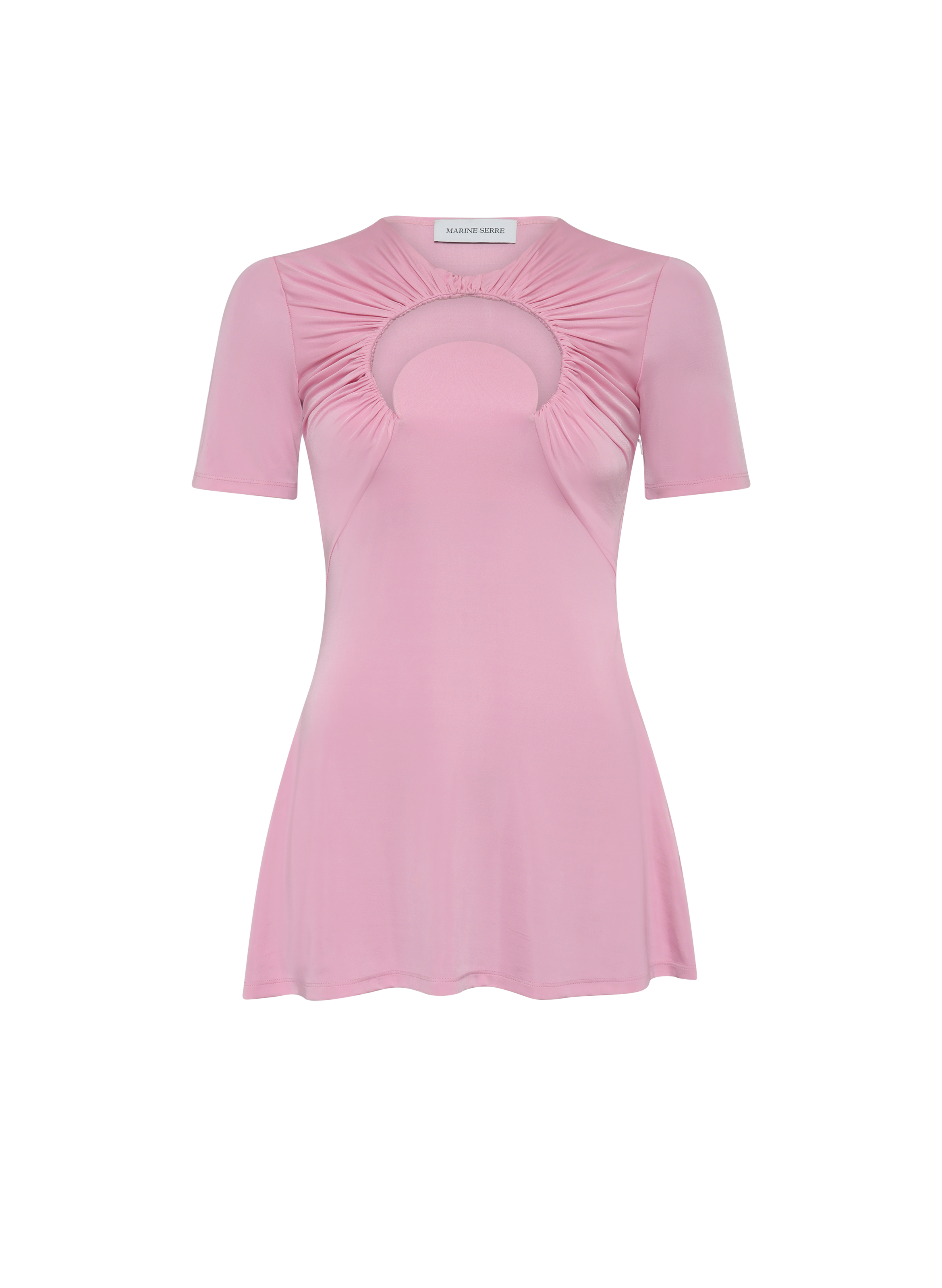 Moon gathered mini dress MARINE SERRE Pink