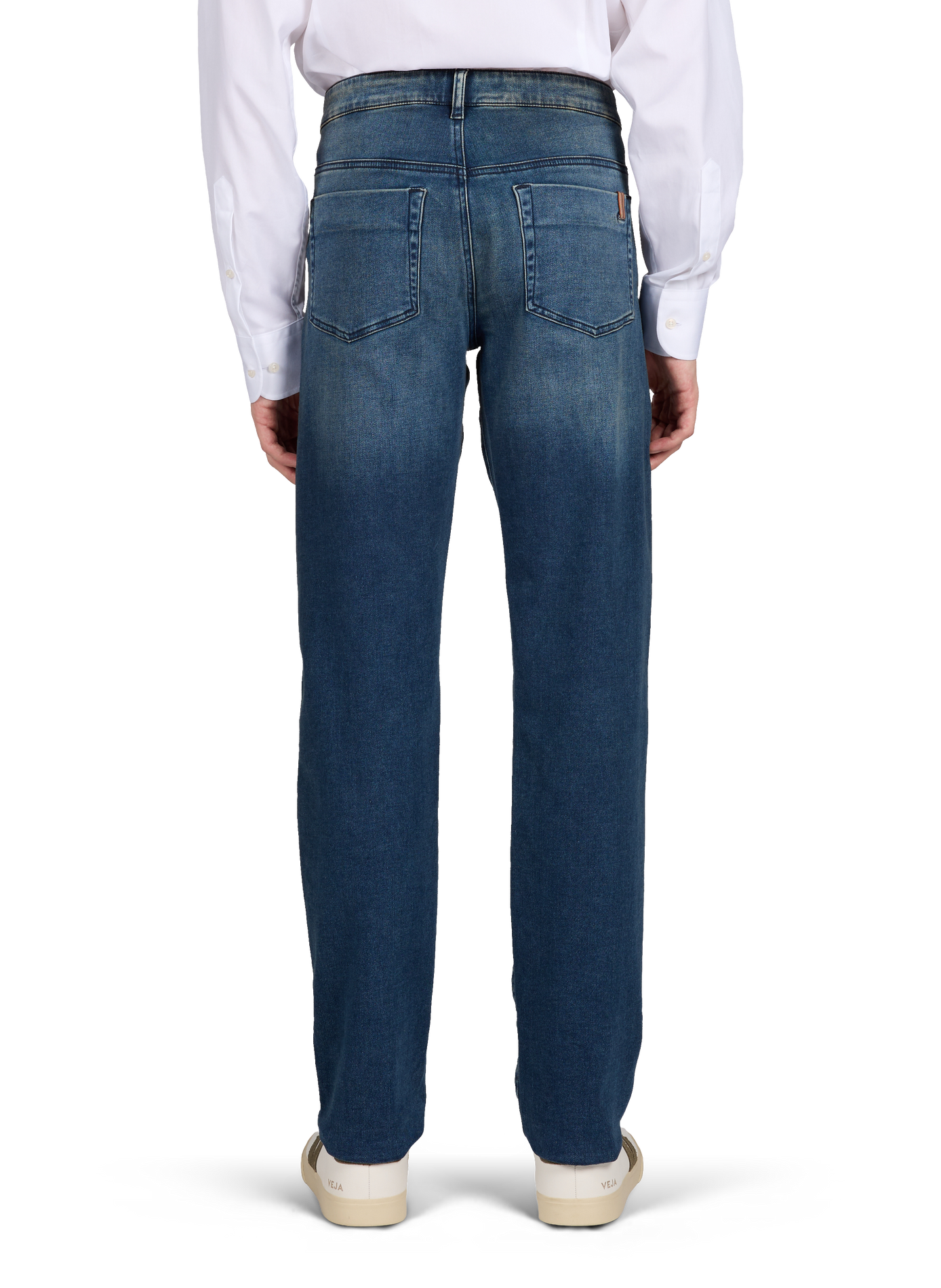 Five-pocket cotton blend jeans NOTIFY Blue