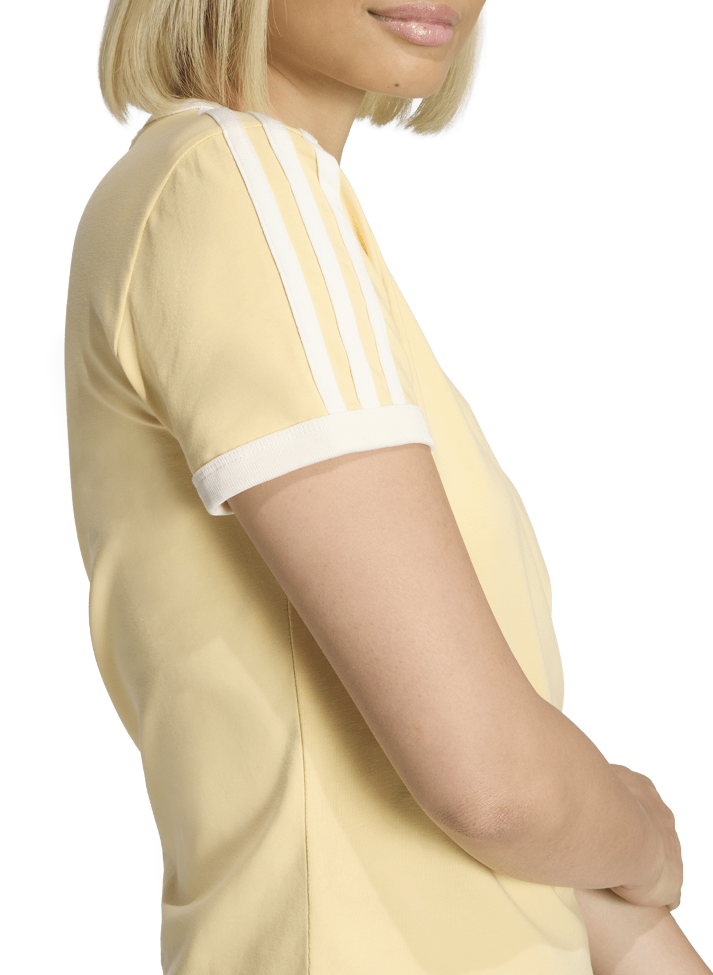 Round neck T-shirt with logo ADIDAS Yellow