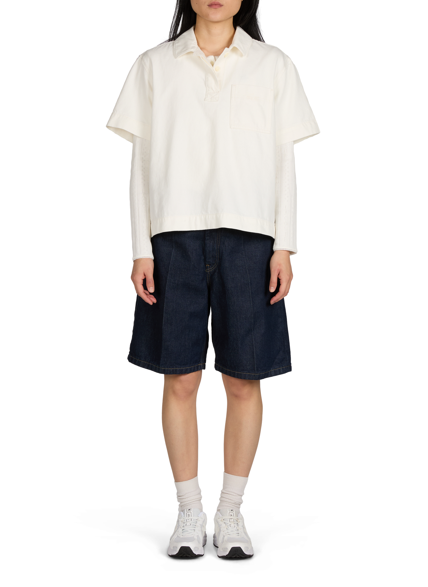 Short ample Brandon en denim de coton CARHARTT WIP Bleu