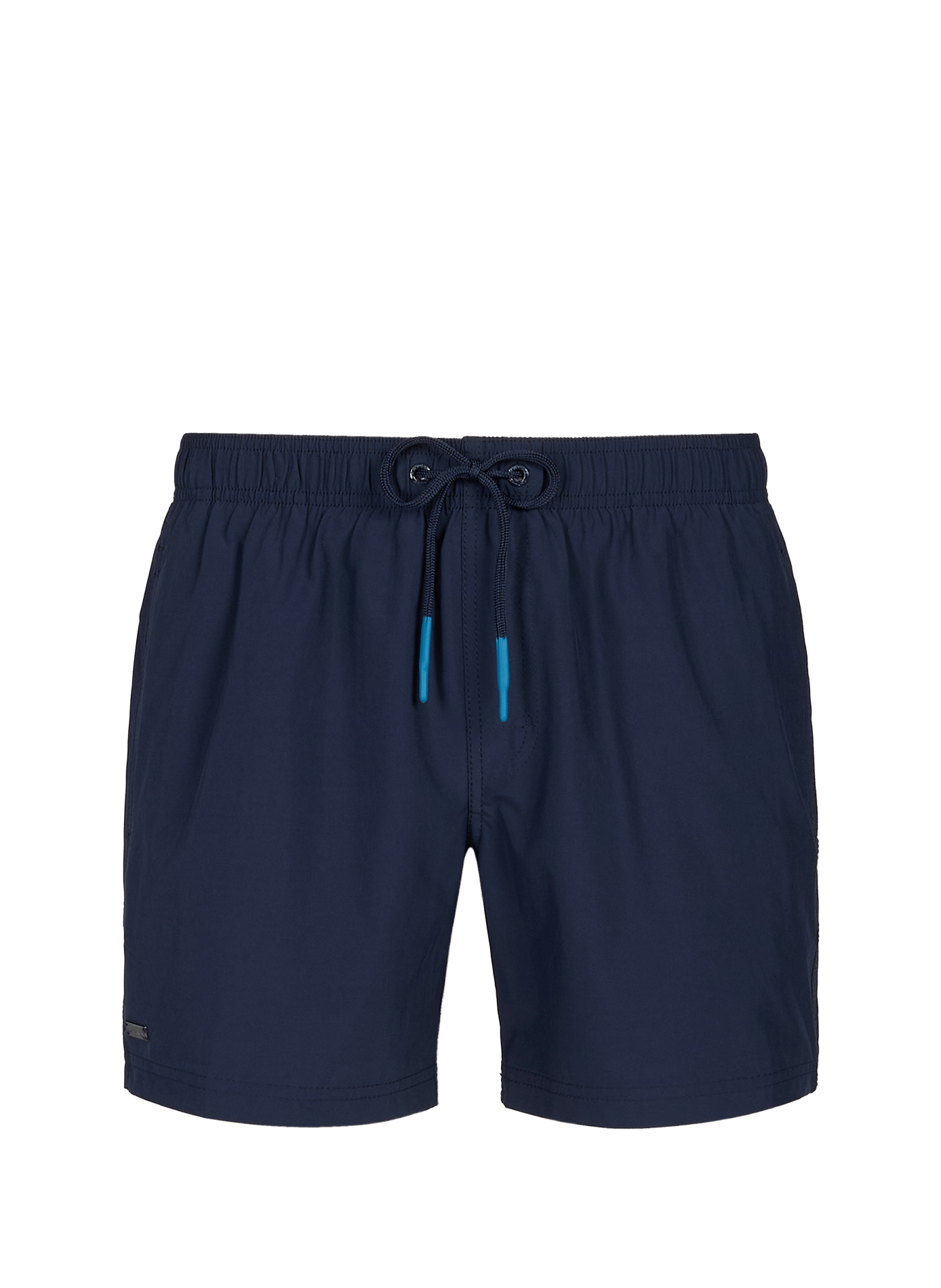 Solid color Goldenwave swim shorts with tone-on-tone piping SUNDEK Blue