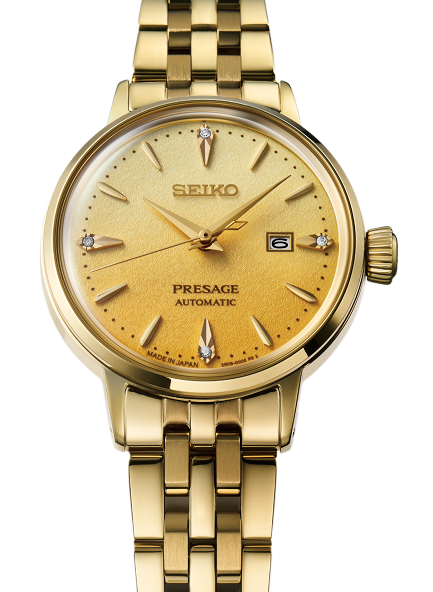 Montre automatique Presage en acier inoxydable SEIKO Doré