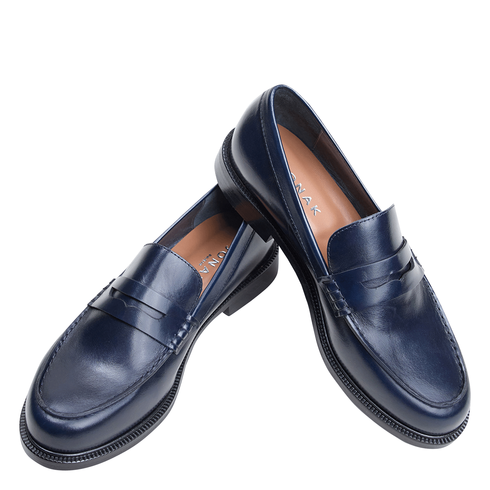 Mocassins en cuir dracula JONAK Bleu