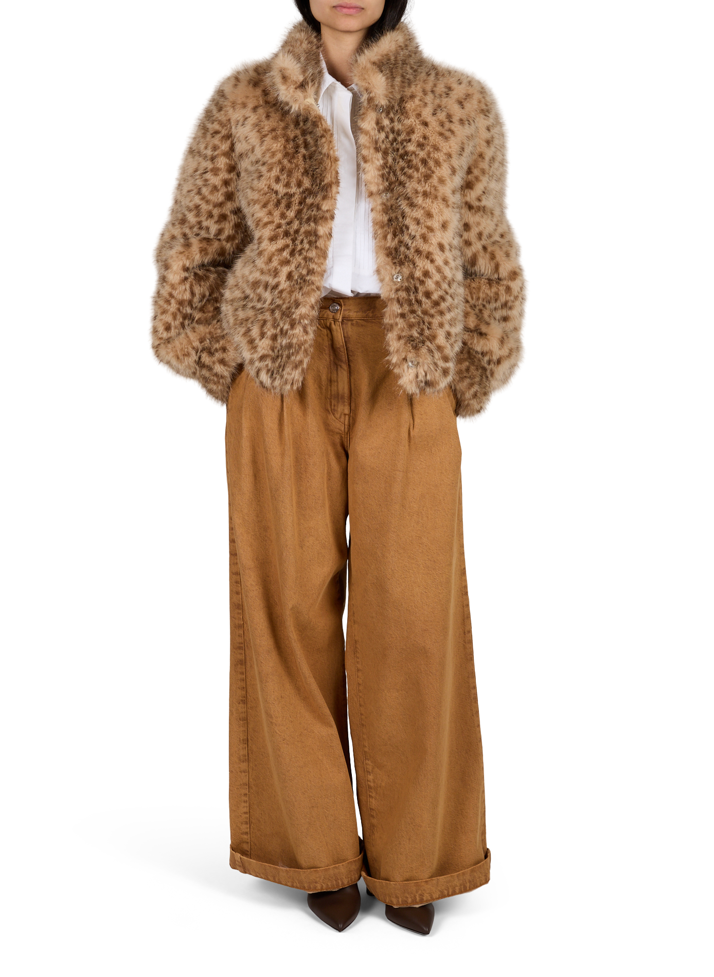 Oversize Hemd KELIA P1727 aus Baumwolle BELLEROSE Weiss