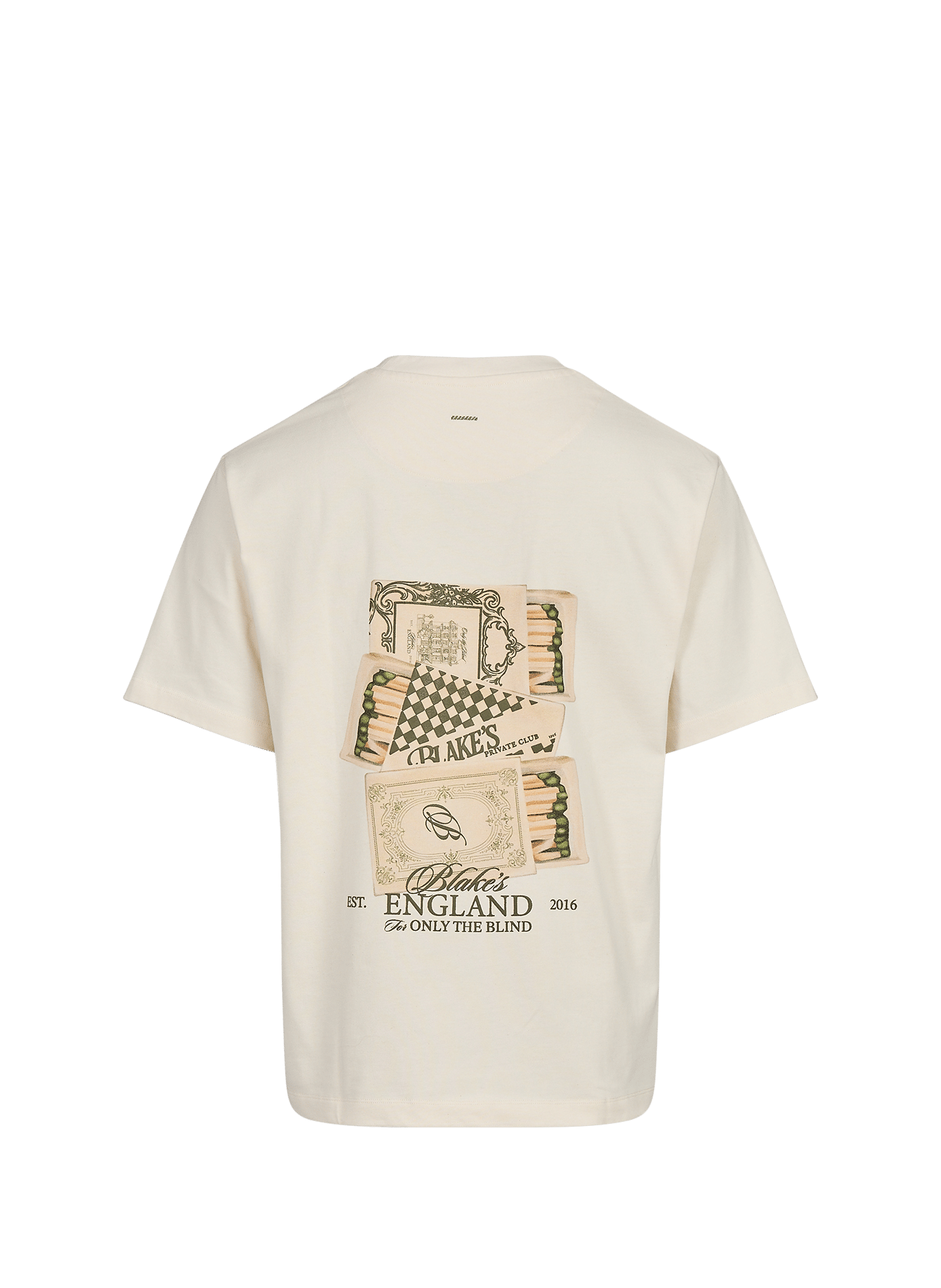 Bedrucktes Baumwoll-T-Shirt ONLY THE BLIND Beige